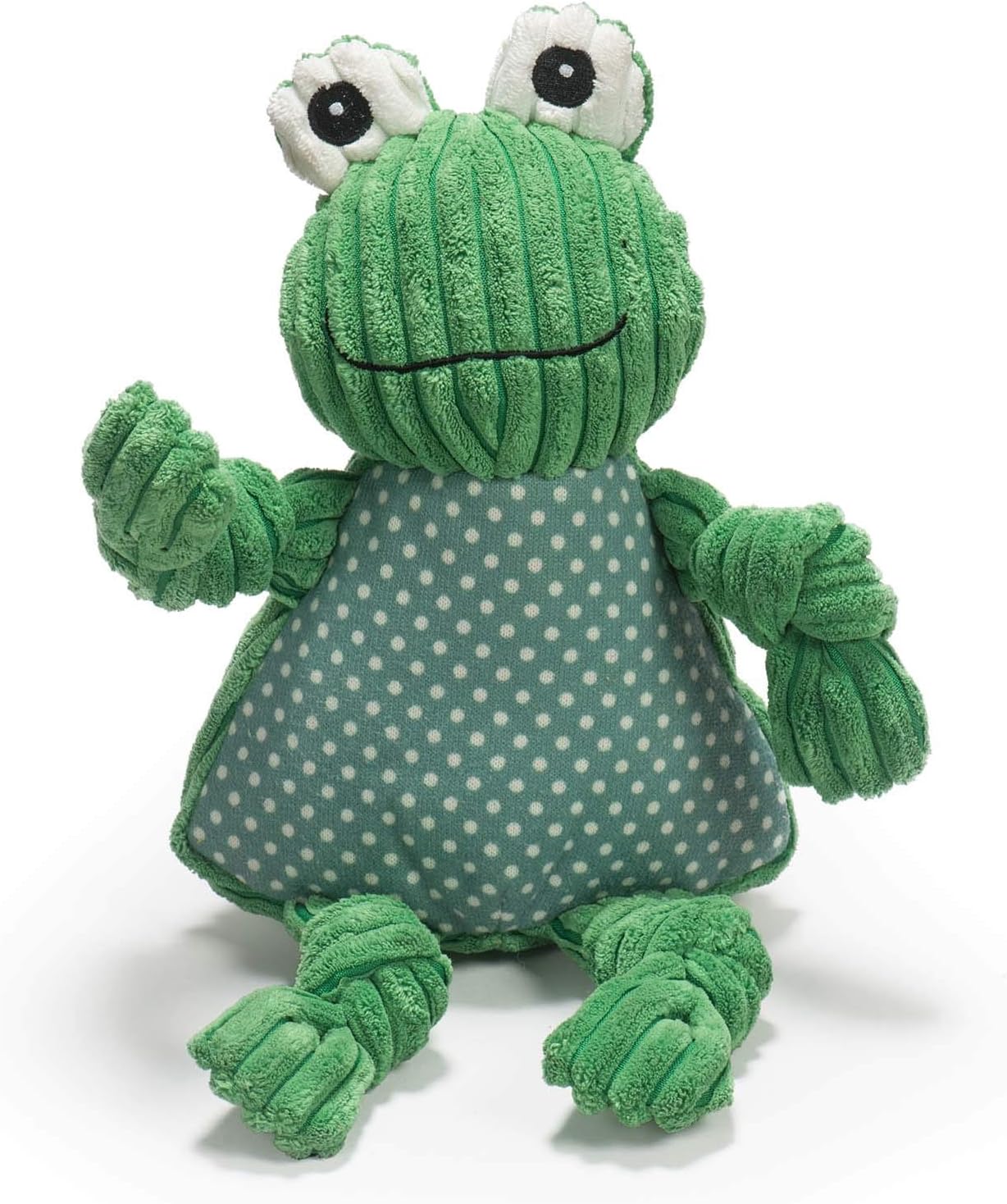 HuggleHounds Knottie Plush Dog Toy - Dog Stuffed Animal Toy, Squeaky Puppy Toys, for Small, Medium & Large Dogs, Durable Plush to Keep Them Busy - Ms Maddie Sock Monkey, Large