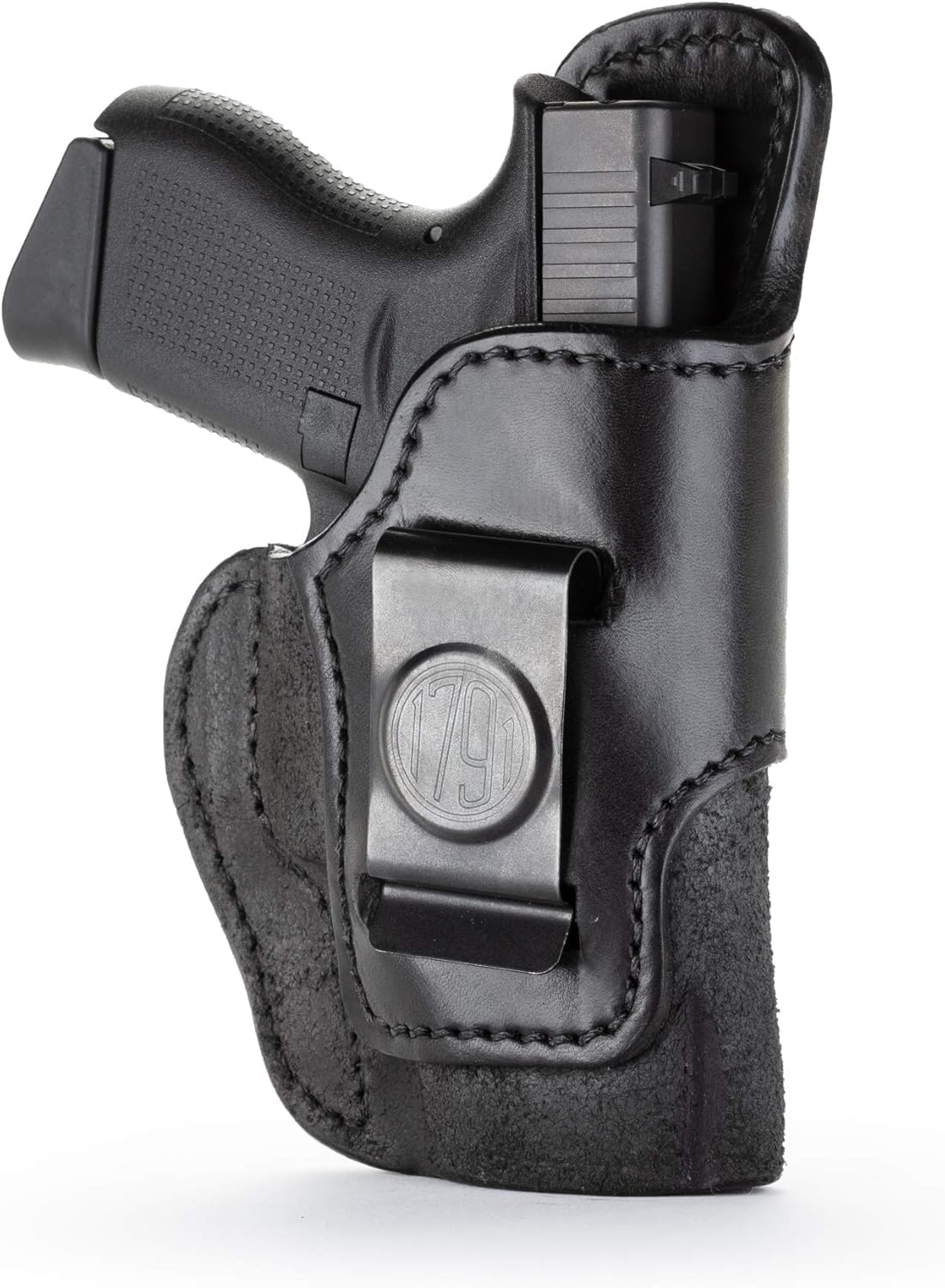 1791 Gunleather Rigid IWB Holster Fits Glock 43X, 43, FN Reflex, P365 | Right-handed holster also fits Glock 42, Kimber Ultra Carry, Bersa Thunder 380, Ruger LC9/SR22 & Walther P22, 1911 3" Colt