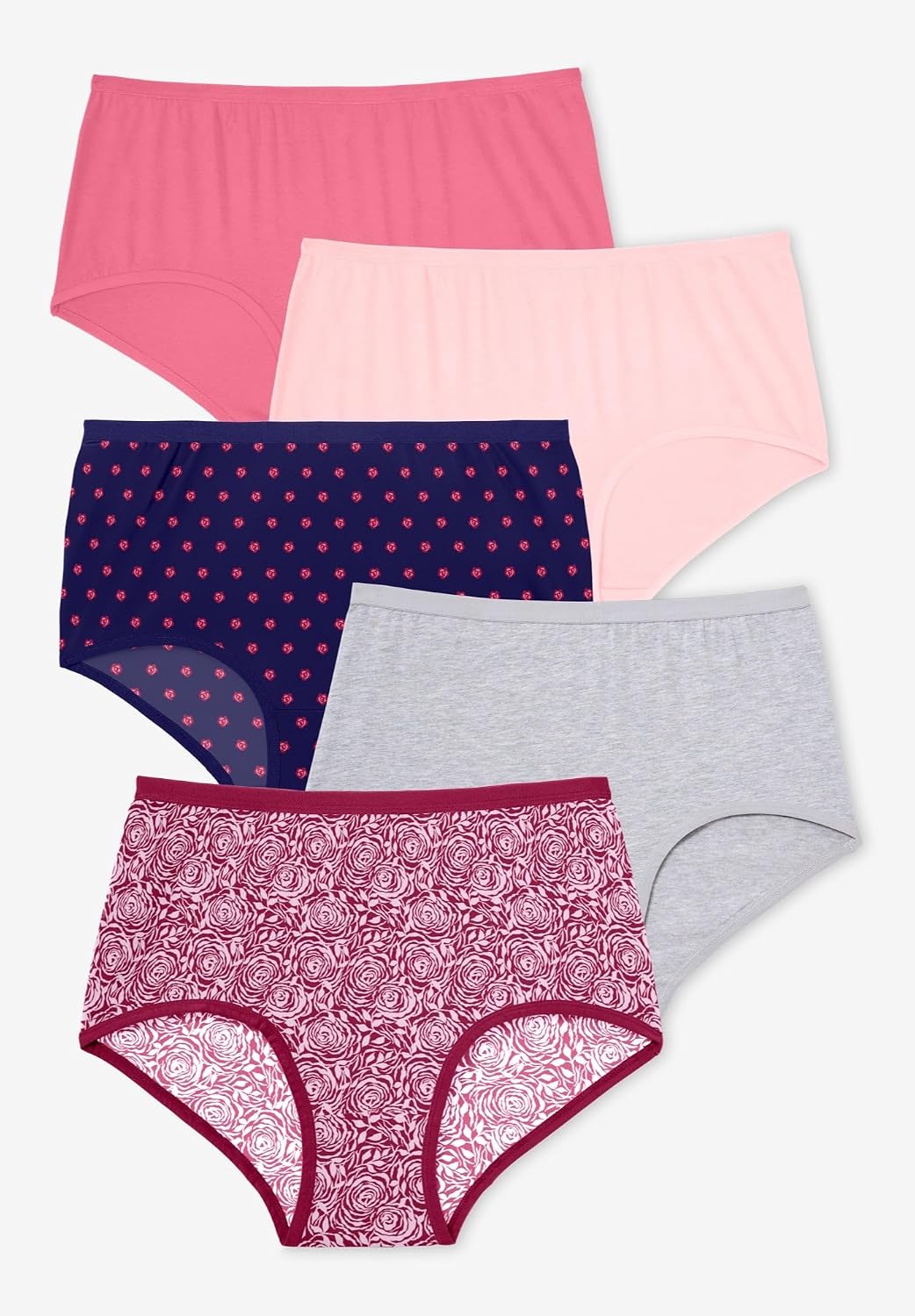 Comfort Choice Full Coverage Stretch Cotton Brief 5 Pack