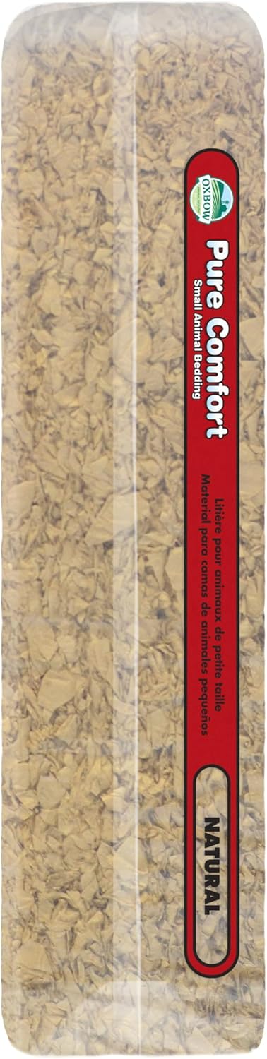 Oxbow Small Animal Bedding, Hamster, Guinea Pig, Rabbit, White, USA, 36 L | Pure Comfort, Hamster Bedding, Guinea Pig Bedding, Low Dust, Virgin Paper, Litter Box, Bunny, Rats, Gerbils, Chinchillas