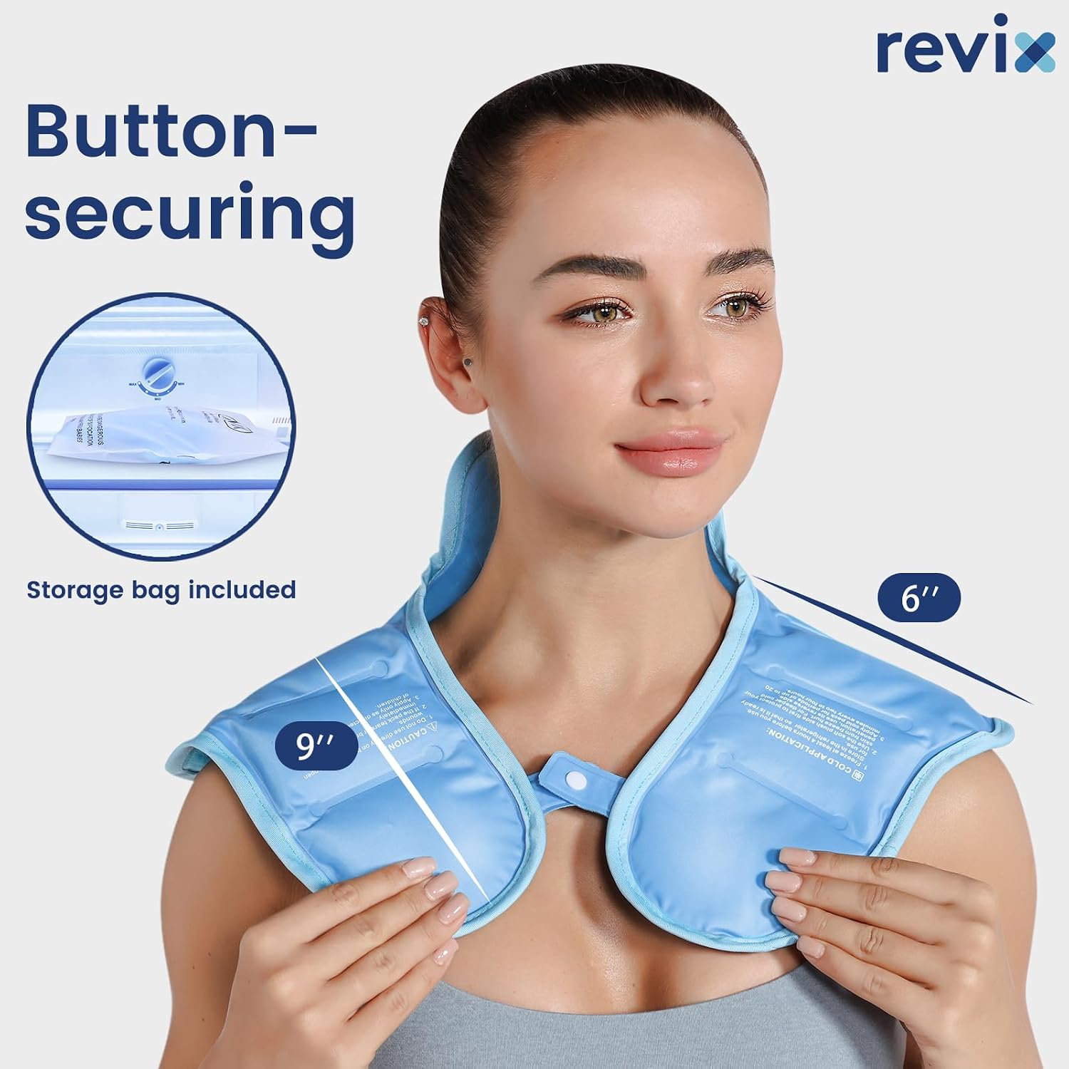 REVIX Ice Pack for Shoulders and Neck, Shoulder Ice Pack for Back Relief