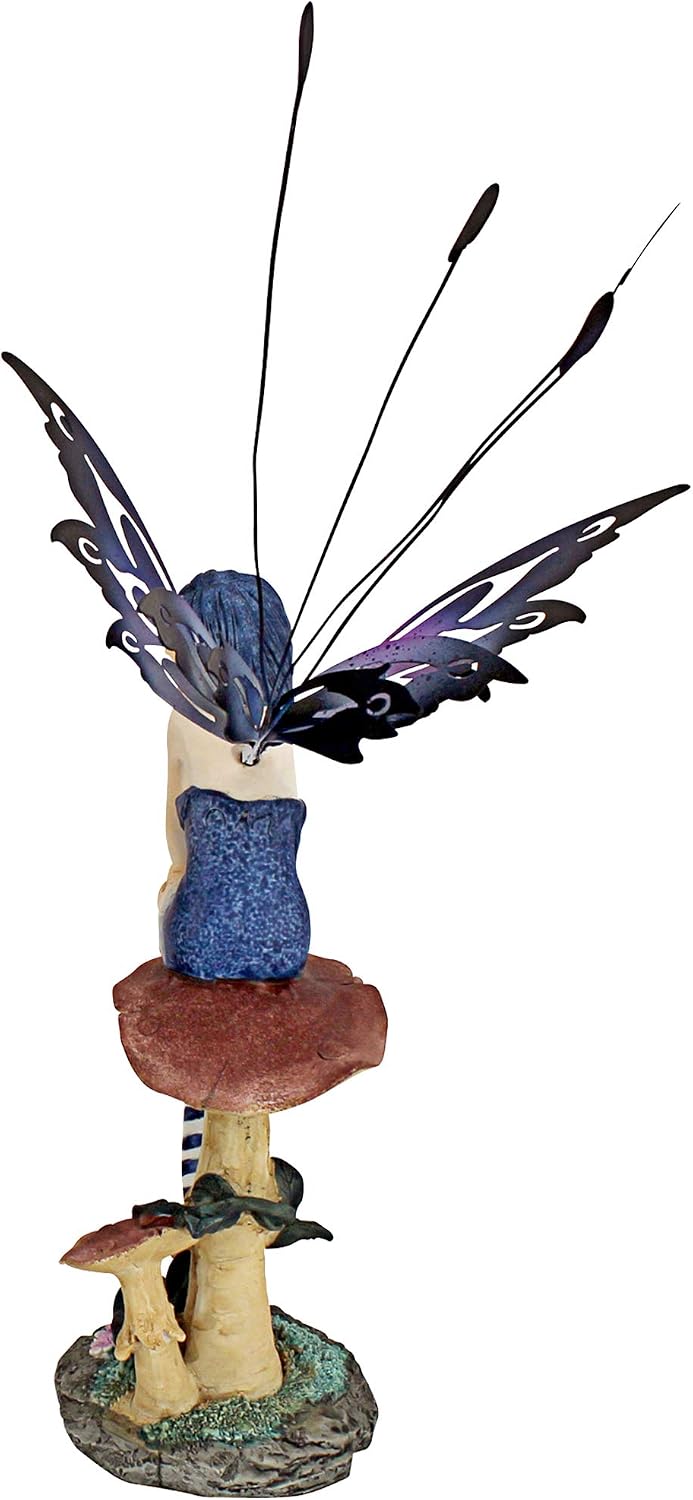 Design Toscano QS232725 Sapphire, The Pepperwand Fairy Statue,full color