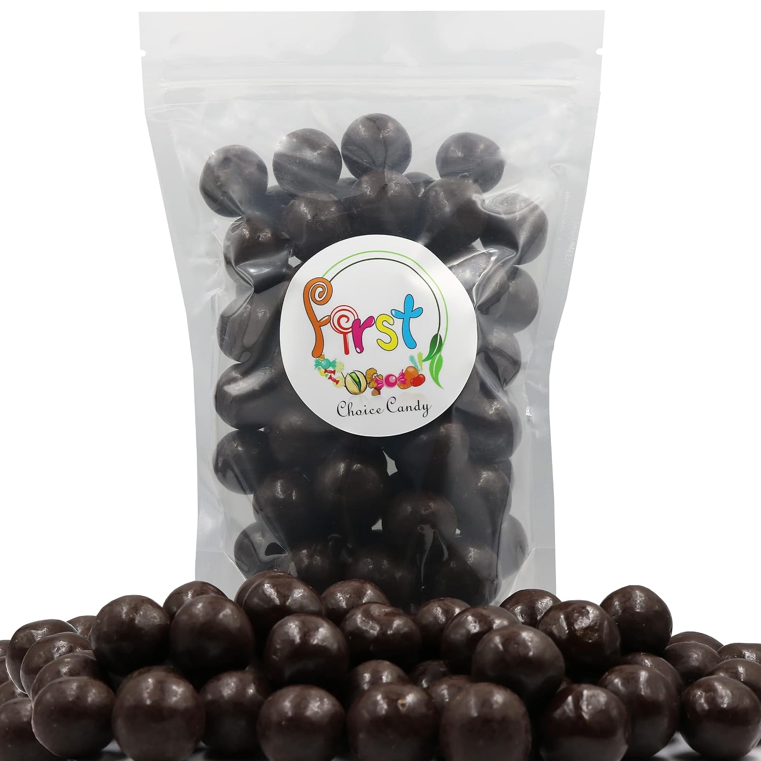 FirstChoiceCandy Dark Chocolate Covered Malt Balls 1.5 Pound