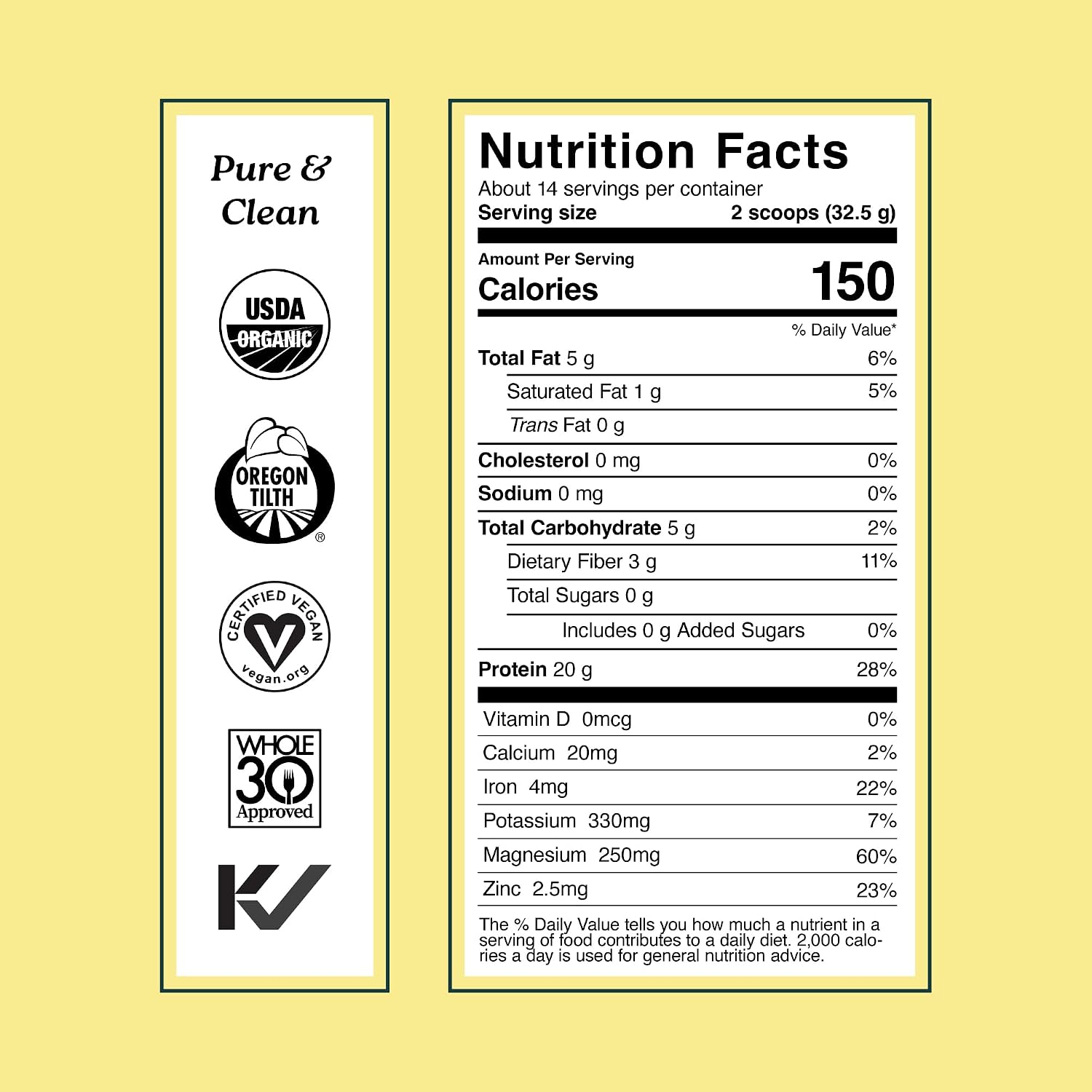Sprout Living Organic Pumpkin Seed Protein Powder, Unflavored, 20 Grams of Plant Based Protein Powder Without Artificial Sweeteners, Non Dairy, Non-GMO, Vegan, Gluten Free (1 Pound, 14 Servings)