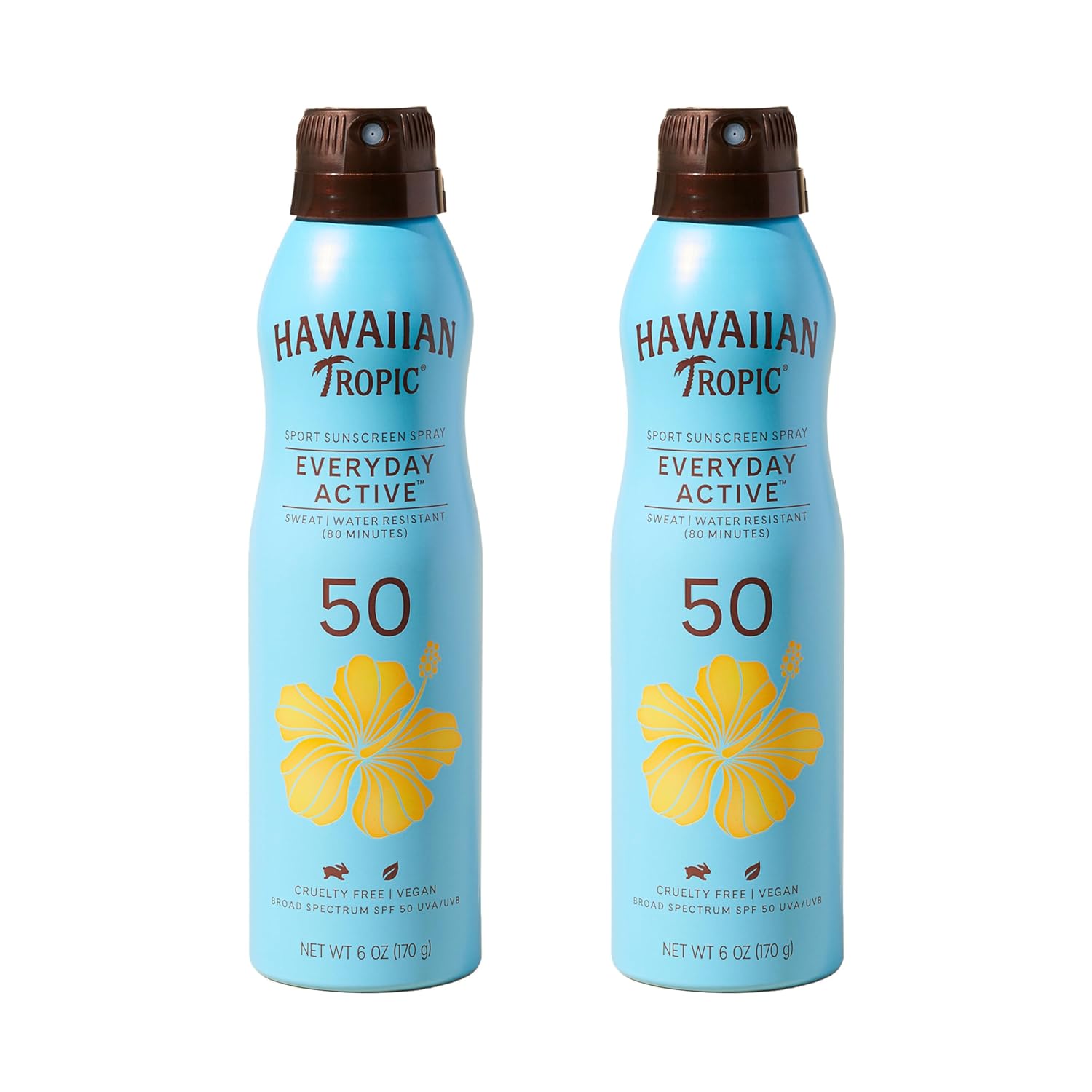 Hawaiian Tropic Island Sport Sunscreen Spray, Clear Coconut, 6 Ounce