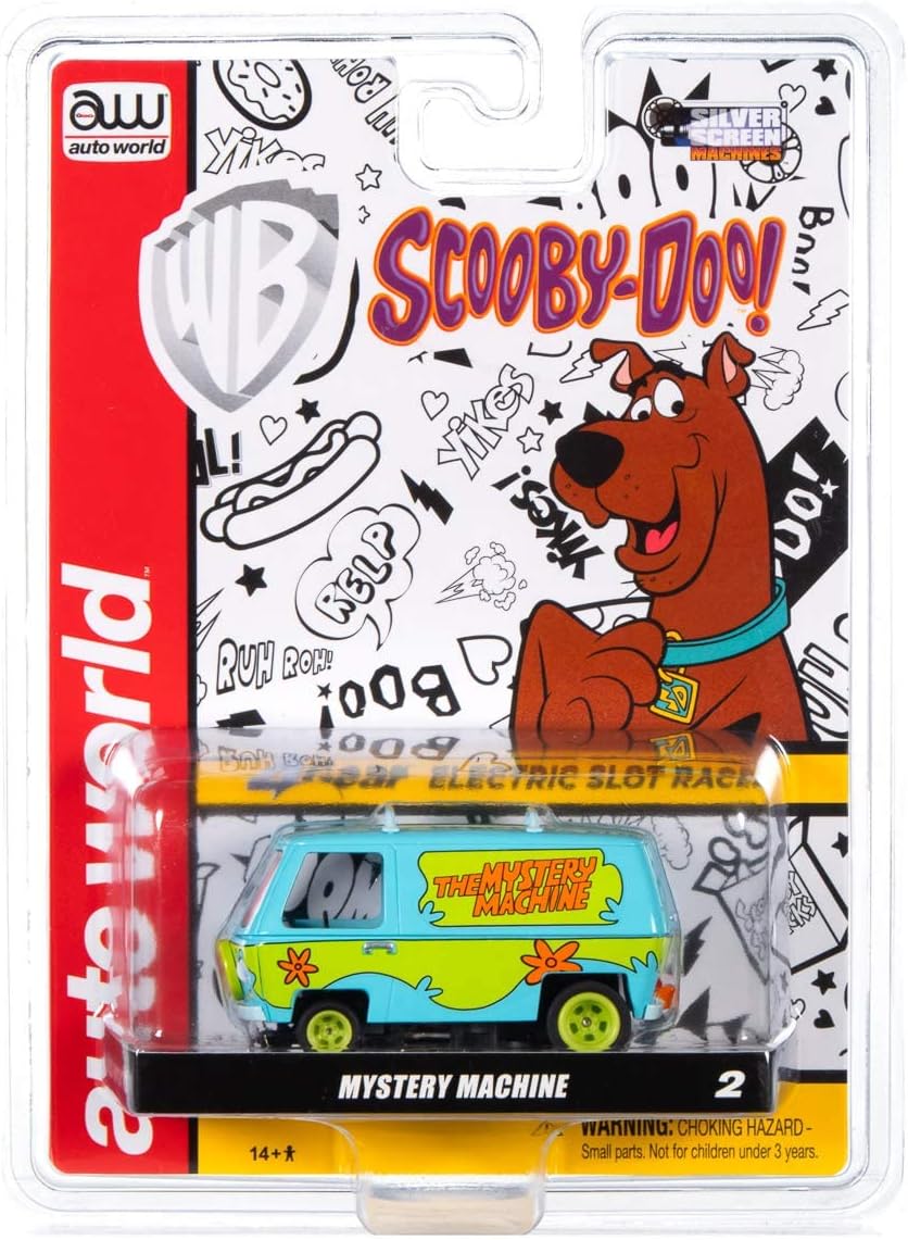 Auto World Silver Screen Machines - Thunderjet/4Gear - R31 Mystery Machine - Scooby Doo HO Scale Slot Car