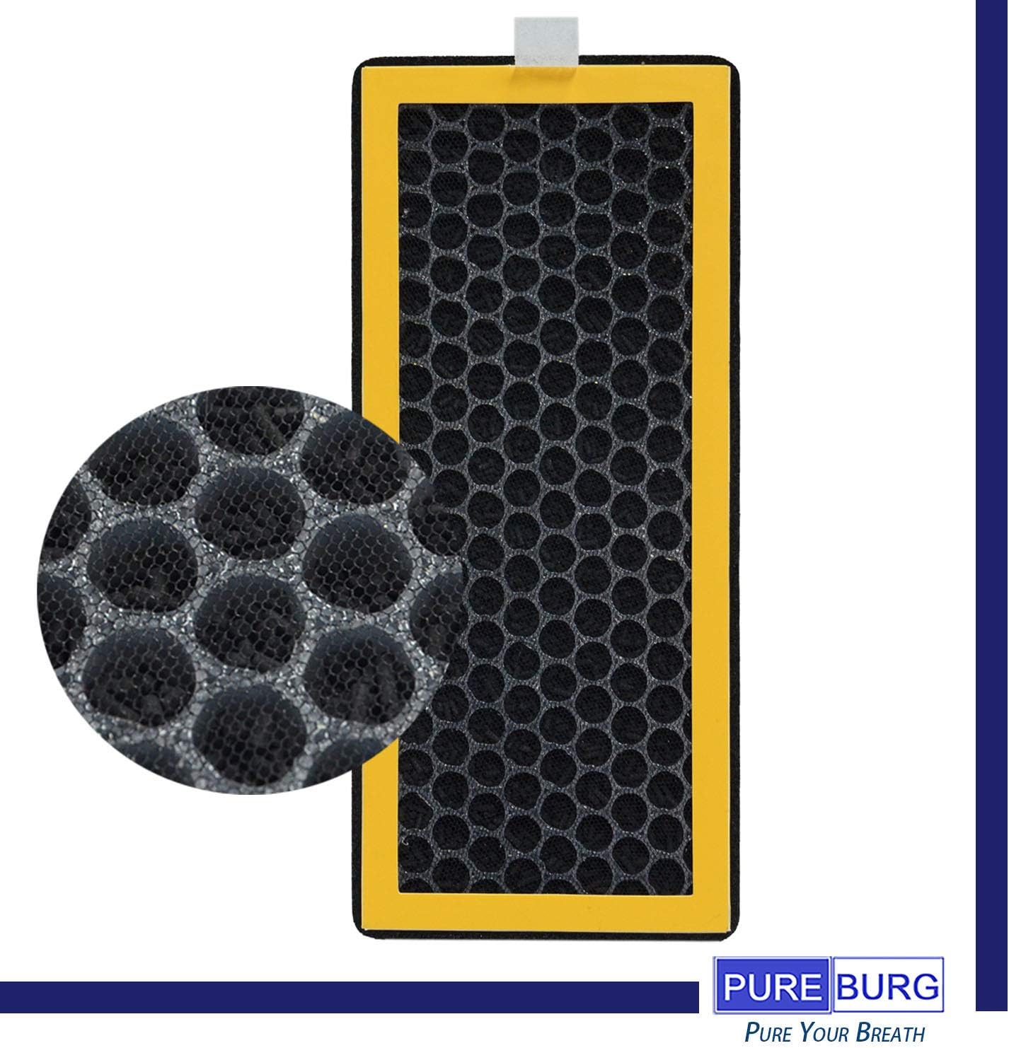 PUREBURG Replacement Filter Compatible with HoMedics AT-PET01 AT-PET02 TotalClean PetPlus Tower Air Purifier