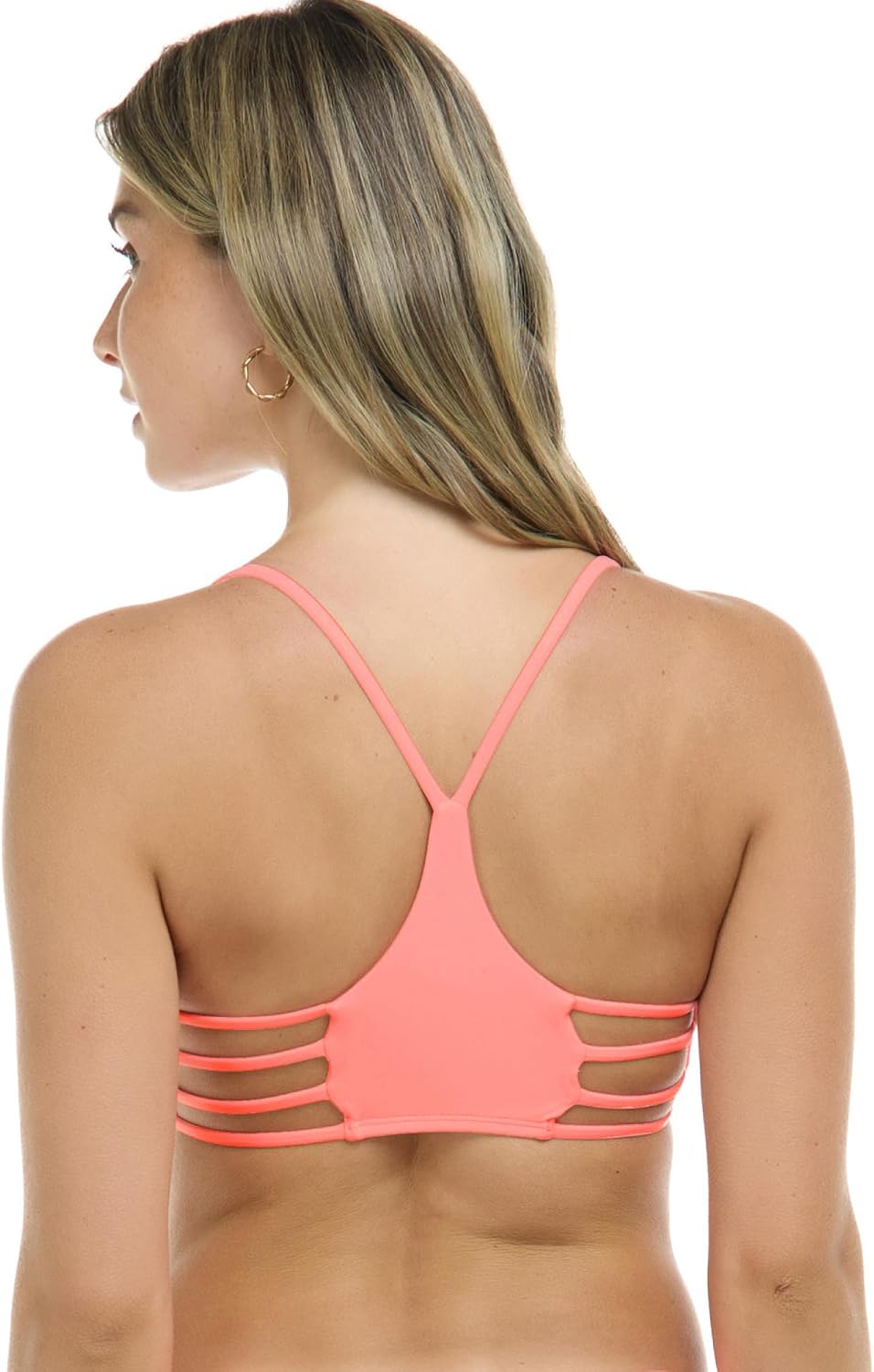 Body Glove Standard Smoothies Alani Solid Strappy Back Bikini Top for Women