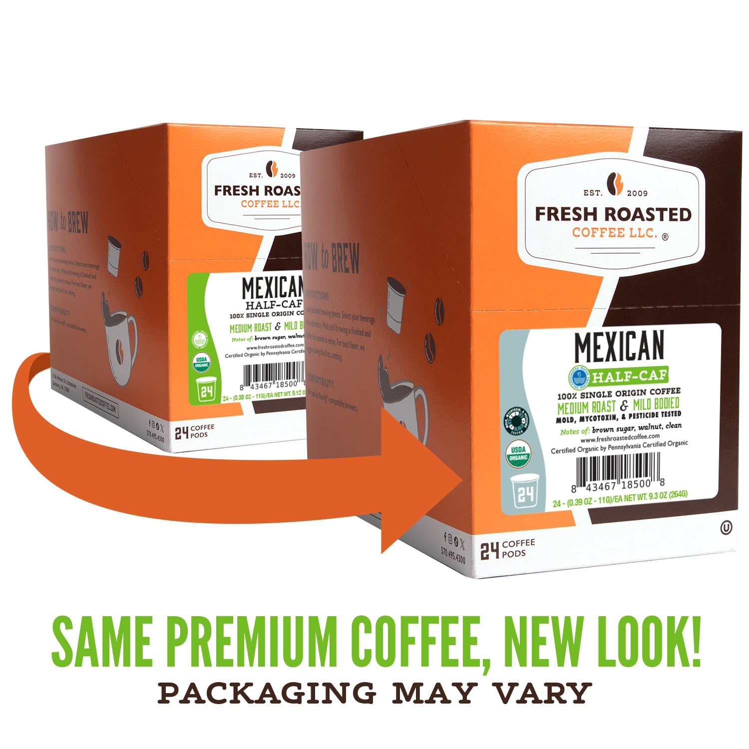Fresh Roasted Coffee, 100% Colombian K-Cup Pods for Keurig Brewers, Medium Roast, Kosher, 96 Count Loose Pack
