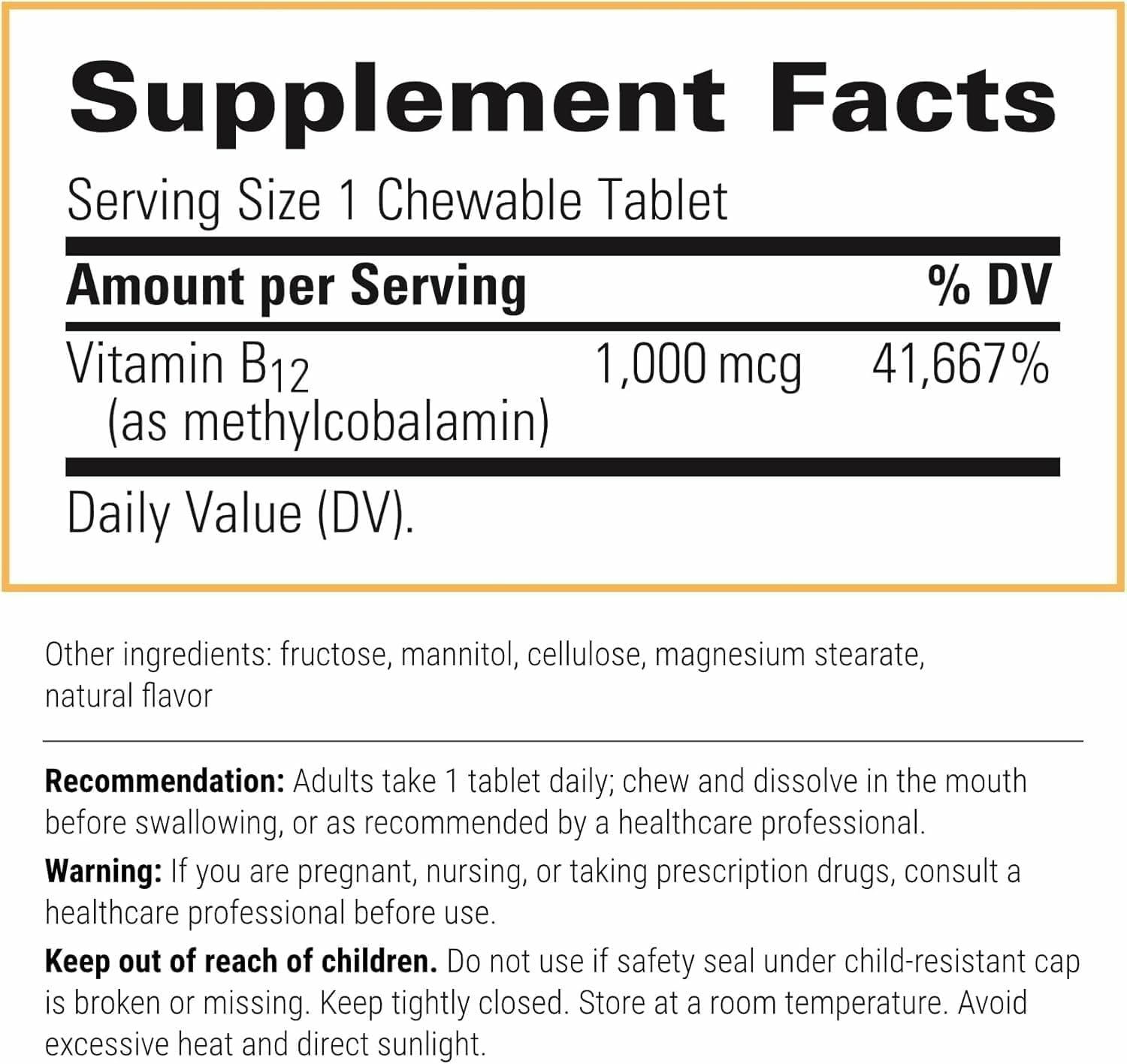 Integrative Therapeutics B12-Active - Supplement for Nerve Function Support* - Dairy, Soy & Gluten-Free - Cherry Flavored, 30 Chewable Tablets (30 Servings)