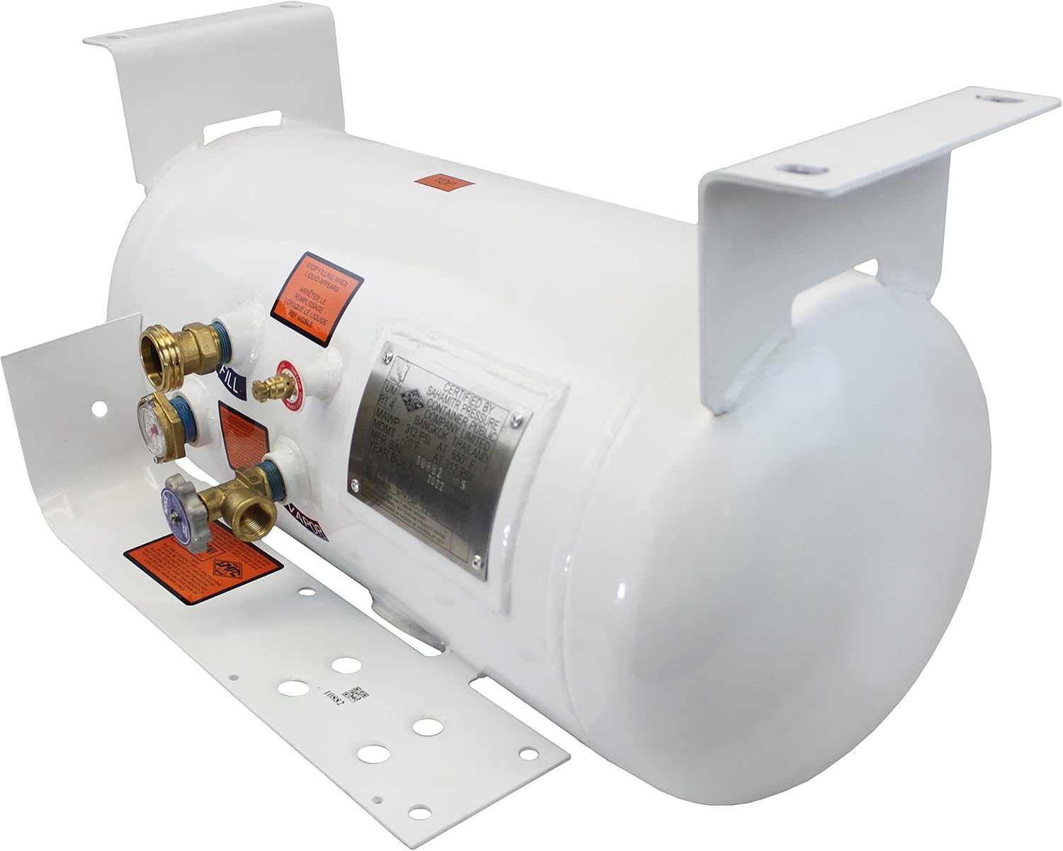 Flame King YSN122 12.2 Gallon RV, Van Or Trailer Horizontal ASME RV Propane Tank Cylinder, 12" x 28"