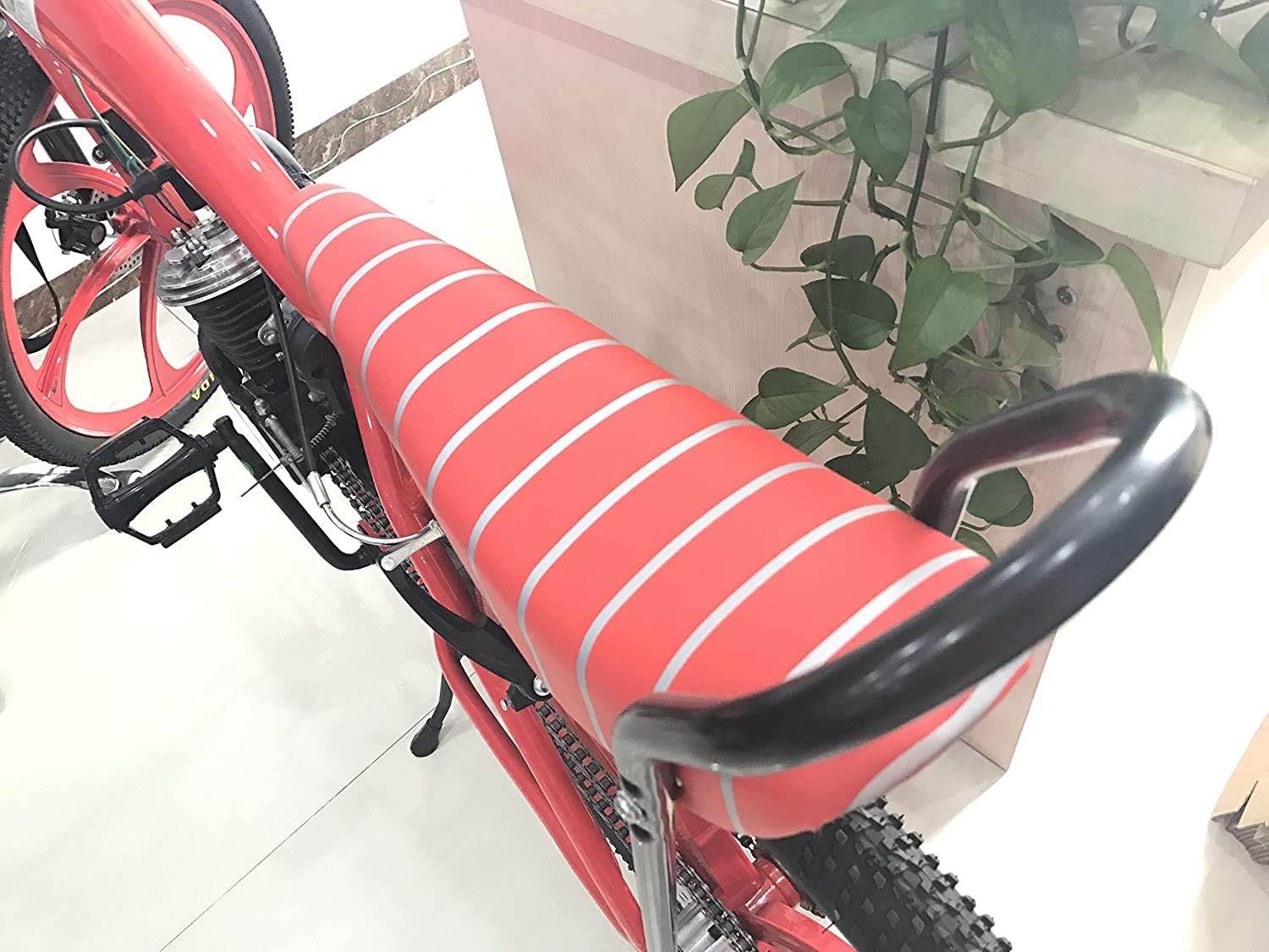 Banana Saddle Seat for Bicycle w/Frame Equipped | 2 stroke 66cc/80cc, Gas Motorized Bicycle, Tricycle, E-bike, MTB