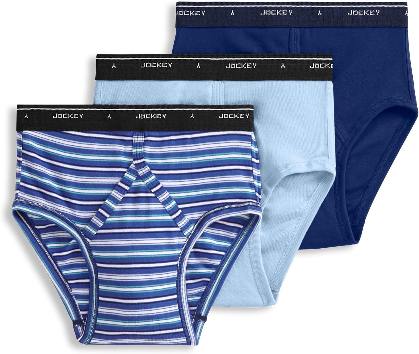 Jockey Classic Low Rise Brief- 3 Pack - 100% Cotton Underwear for Men