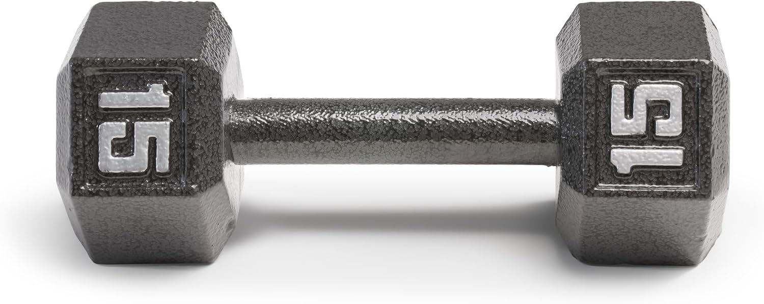 Marcy Cast Iron Hex Dumbbells Collection - Available size from 3-lb to 100-lb, SOLD INDIVIDUALLY