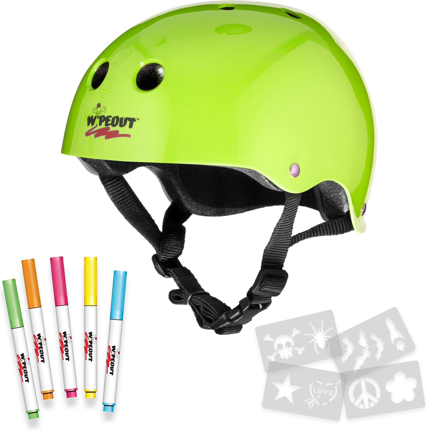 Dry Erase Kids Helmet – Ideal for Bike, Skate, Scooter, in-Line Skating and Rollerblading