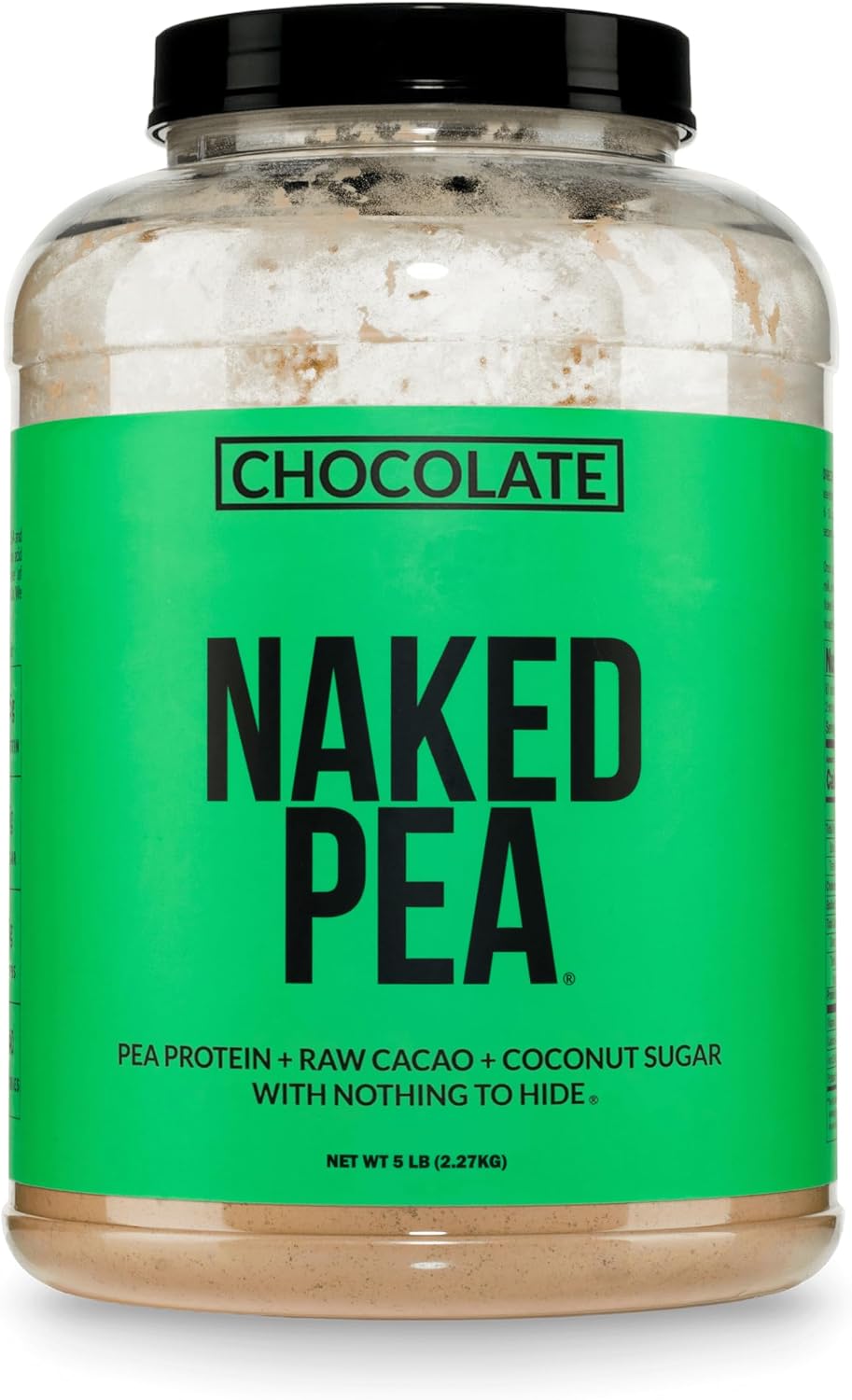 NAKED Pea - 5LB 100% Pea Protein Powder from North American Farms - Unflavored Vegan Pea Protein Isolate - NSF Certified, Plant Protein Powder, Easy to Digest - 76 Servings