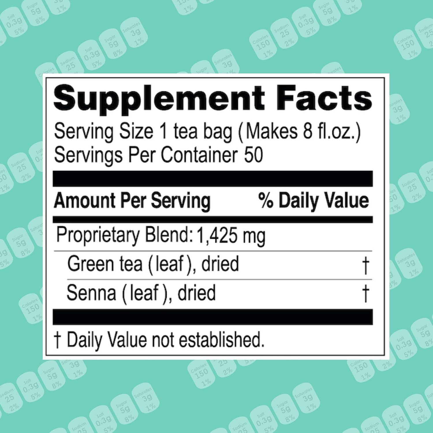 HYLEYS Slim Tea Goji Berry, Weight Loss Detox, Slimming Diet Tea, 25 Bags | Green Tea, Senna Detox & Cleanse, 3 Natural Ingredients, No Added Sugar, 1-Step Bedtime Routine, Supports Digestion