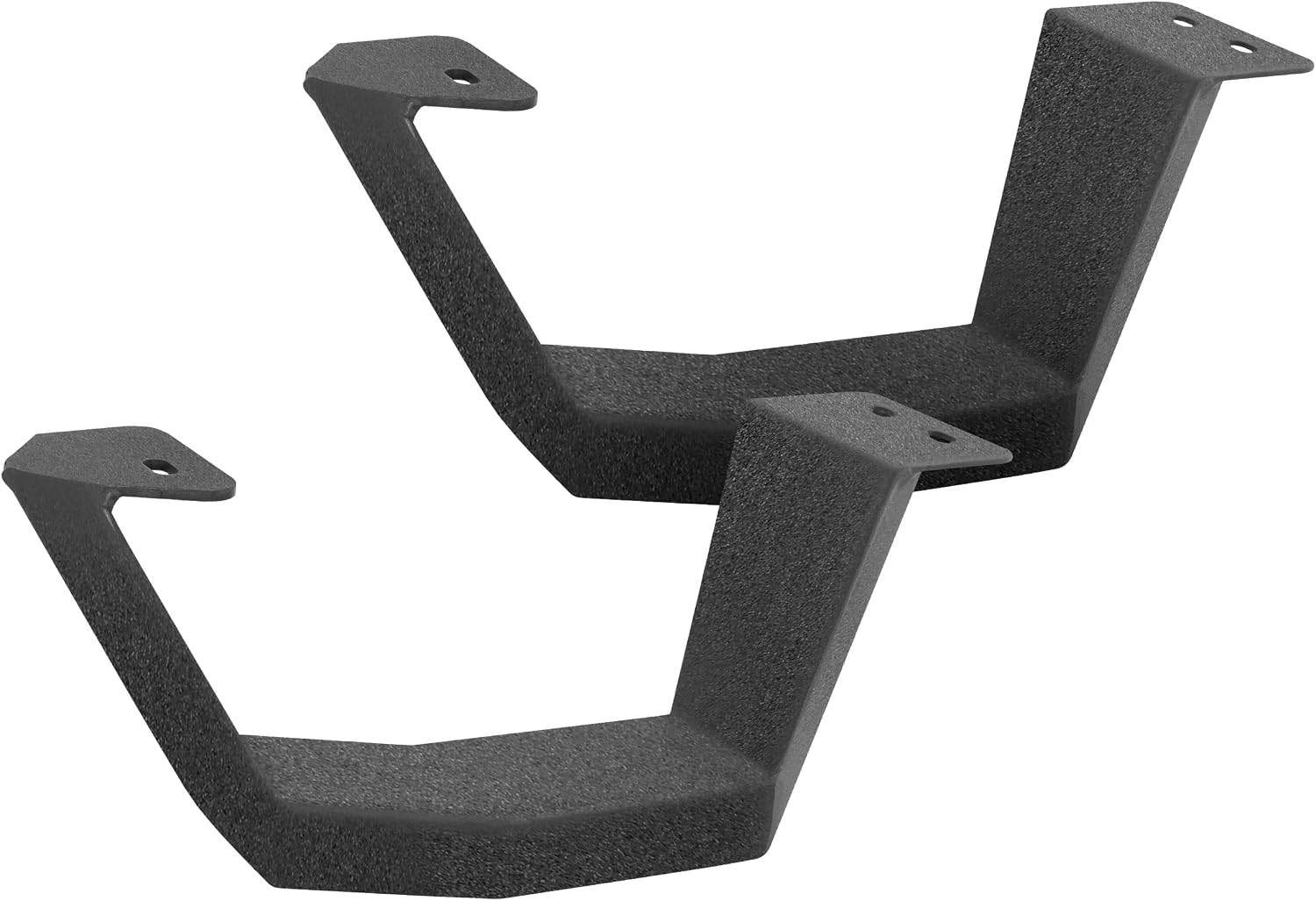 Go Rhino RB10 / RB20 / RB30 Drop Steps - Pair | Galvanized Steel, Protective Bedliner Coating | 69420000T | Fits RB10, RB20