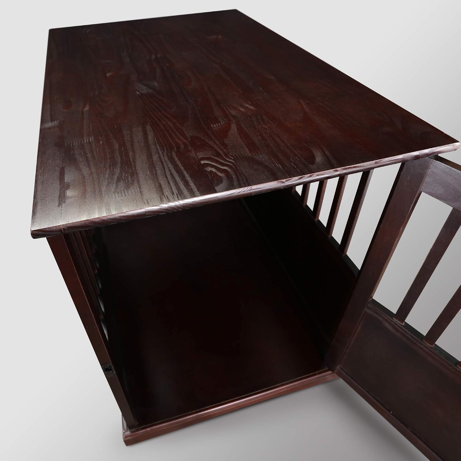 Casual Home Wooden Small Pet Crate, End Table, Espresso,19.5"W x 22.5"D x 22.5"H
