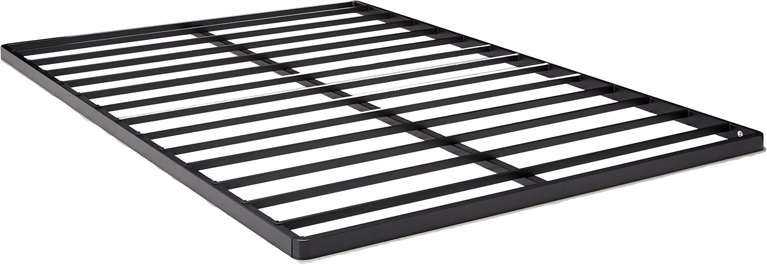 Zinus Quick Lock Bunkie Board, Box Spring and Bed Slat Replacement, Queen | Metal Frame with Steel Slats, Durable Construction Easy Assembly