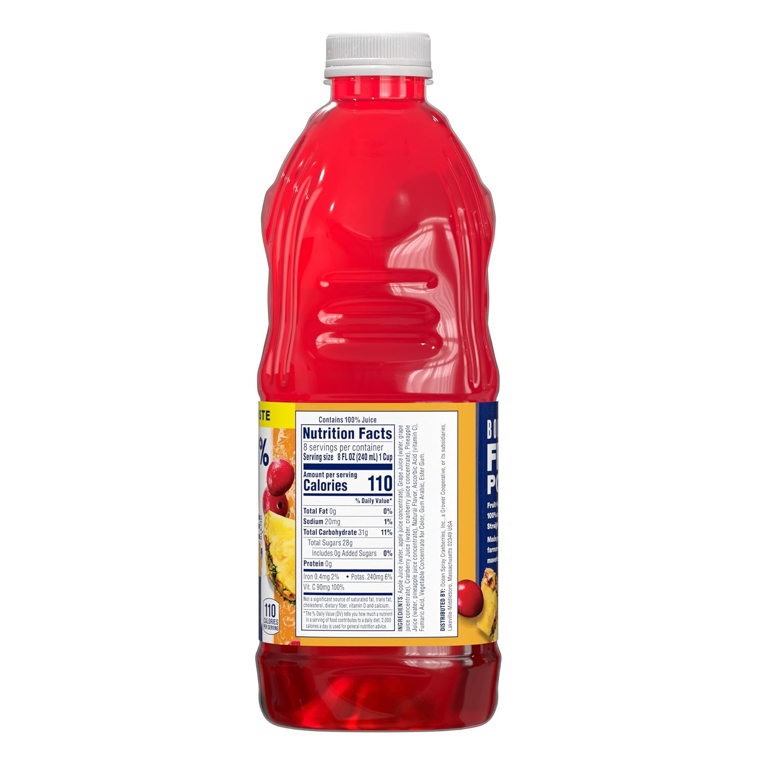 Ocean Spray 100% Apple Juice, 60 Fl Oz (Pack of 8)