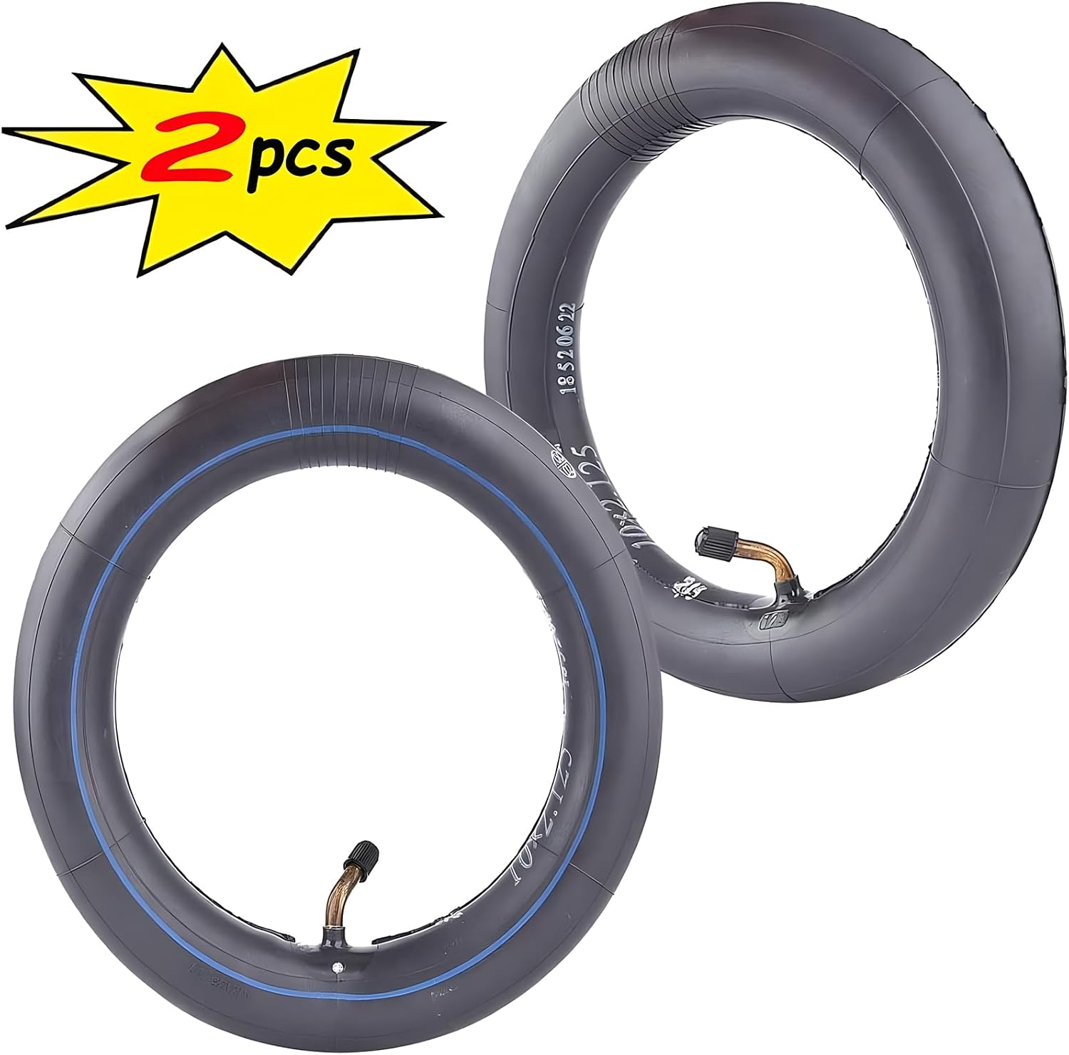 10x2.125 Inner Tube 2 Pack for Stroller Tricycle Kid Bike