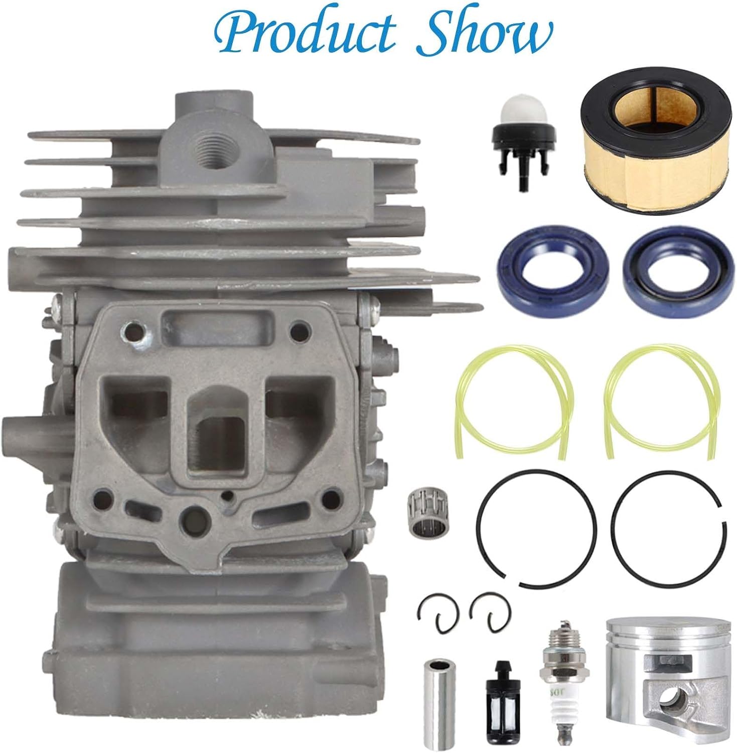 Autoparts Cylinder Piston Kit Replacement for Stihl MS251 MS 251 44mm Diameter Engine 1143 020 1207, 1143-020-1207 Chainsaw