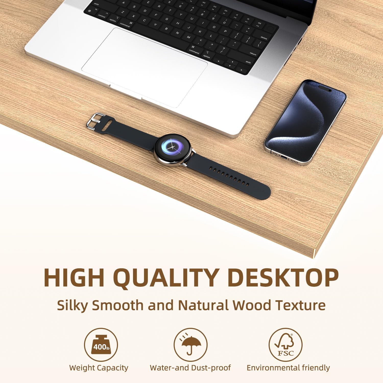 Rectangular Wood Table Top, 71x32x1 in Solid One-Piece Workbench Top | Wood Table Top Particle Board For Standing Desk, Home Office DIY Countertop, Washer Dryer, Coffee Bar And Workbench Use