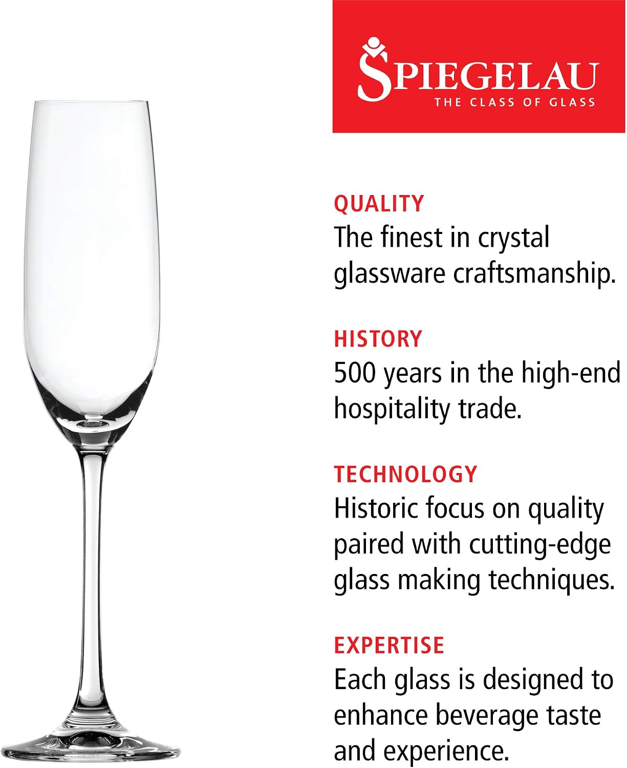 Spiegelau Salute Stemmed Red Wine Glasses, Lead-Free Crystal Wine Glasses for Pinot Noir, Cabernet, Wedding, Anniversary, Housewarming, Birthday Gifts, Elegant Glassware, Home Bar, 19.4 oz, Set of 4