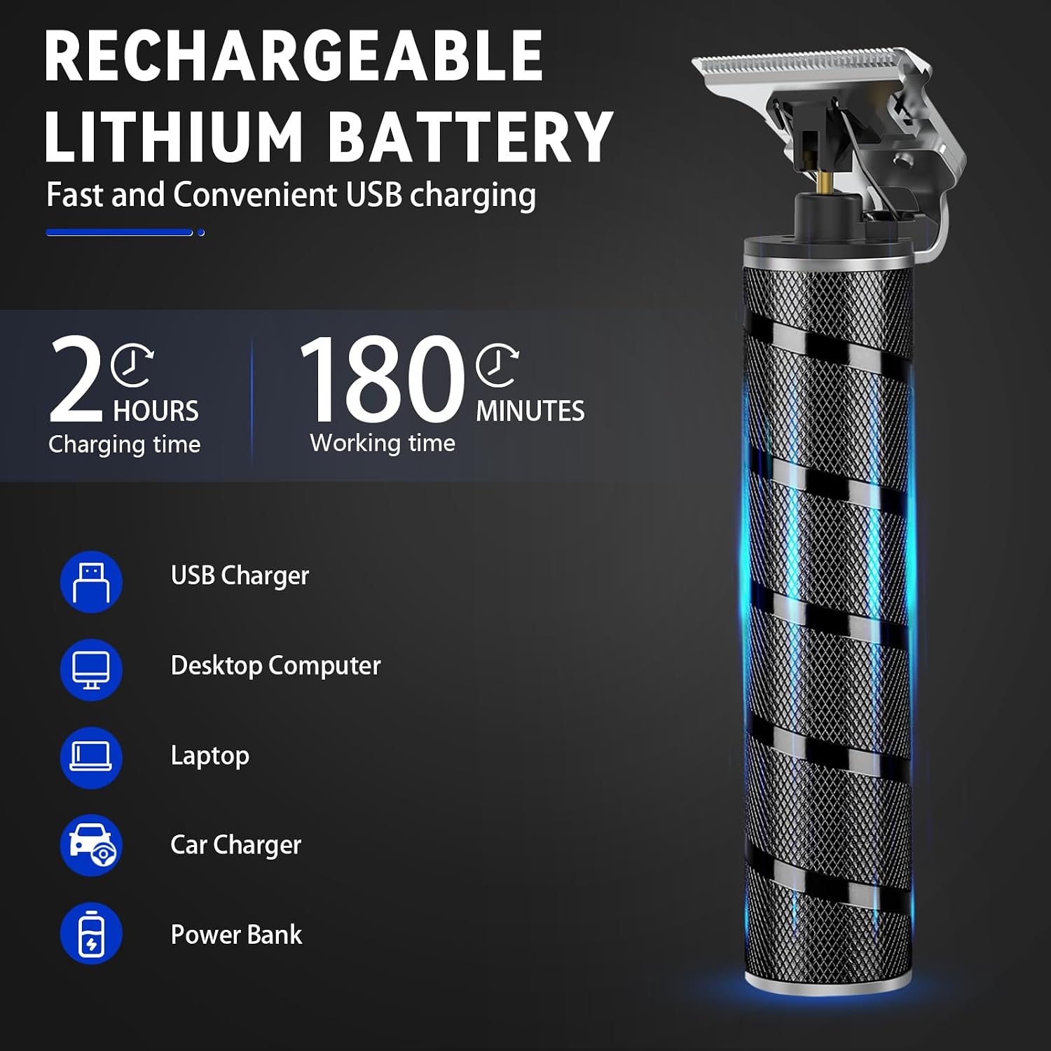 Ufree Beard Trimmer for Men, T-Blade Hair Trimmer, Zero Gap Edger Clippers