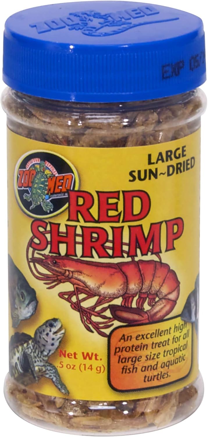 Zoo Med Large Sun-Dried Red Shrimp 10oz Each (2 Pack)