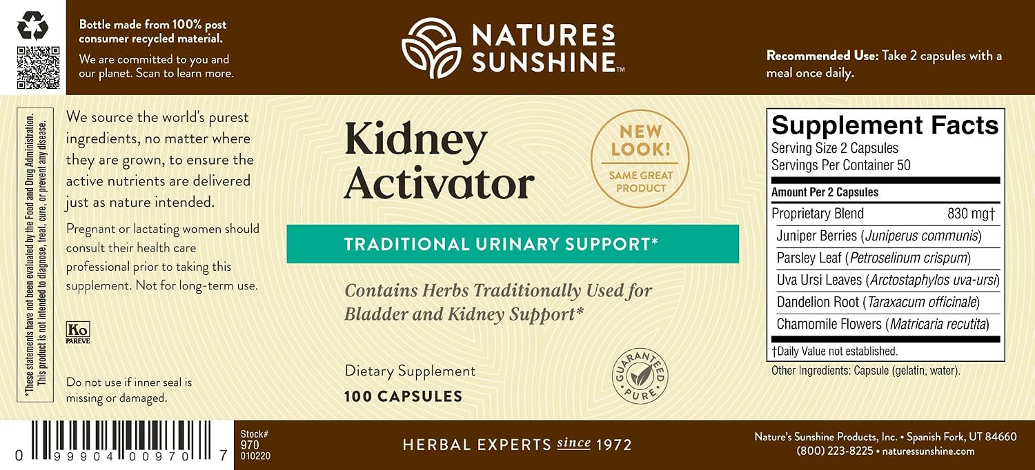 Nature's Sunshine Kidney Activator Capsules