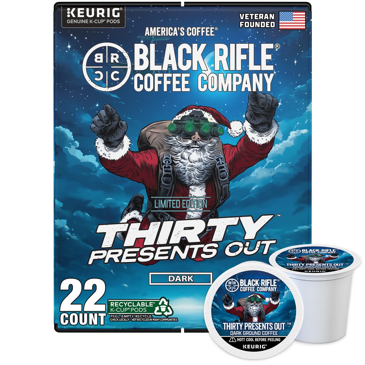 Black Rifle Coffee Dark Roast K Cup Coffee Beyond Black 32 Count