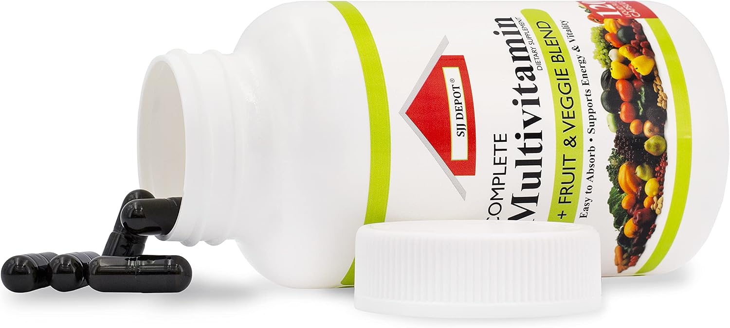 120 Multivitamin Fruit and Vegetable Liquid Capsules, Loaded Multivitamins, Supplements, Multiple Vitamin has Many Antioxidants