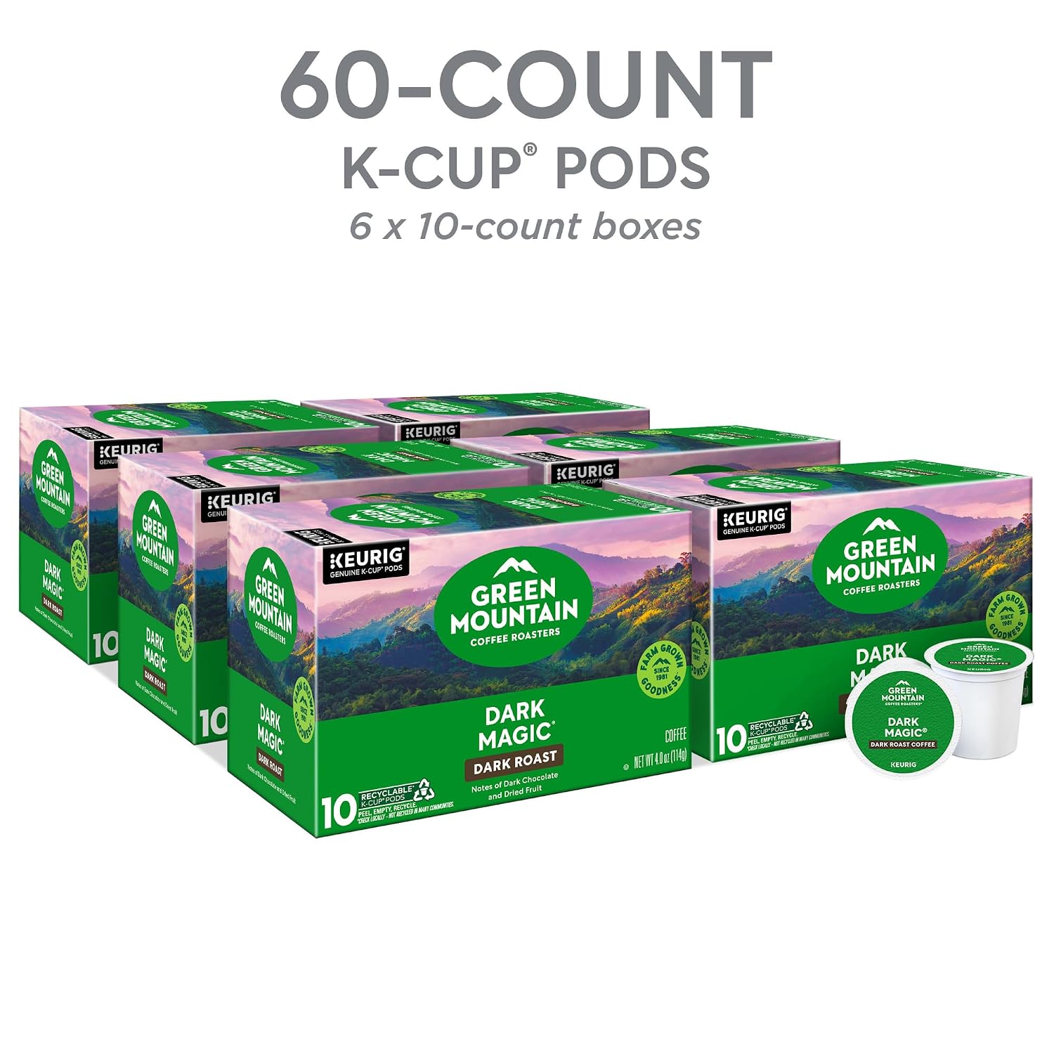 Green Mountain Coffee, Dark Magic (Extra Bold), 120-Count K-Cups for Keurig Brewers