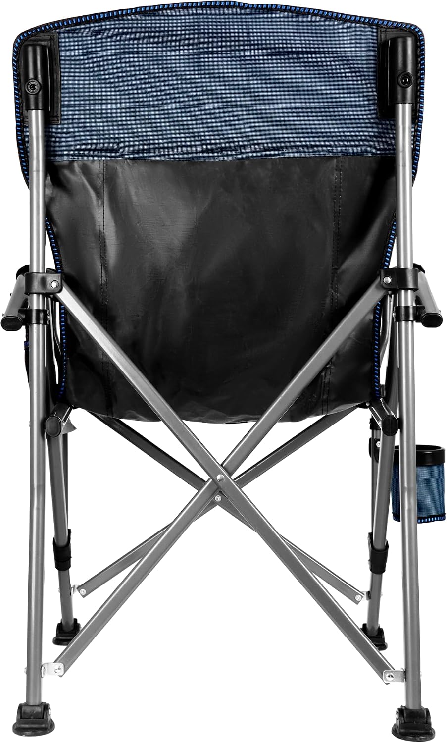 Adjustable Back Folding Camping Chair for Camp, Picnic, Lawn, Fishing | Adjustable Back; Weight Capacity 400 LBS;Hard Arm Portable Chair;Cup Holder;Storage Bag;carrying bag