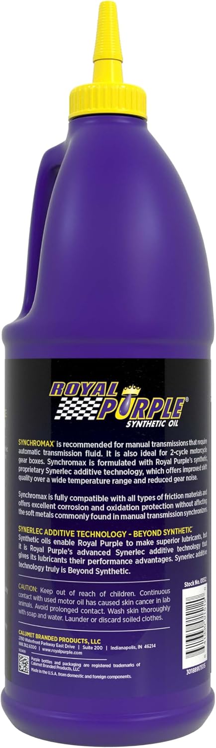 Royal Purple-ROY01512 ROYAL PURPLE SYNCHROMAX QT. TRANSFLUID, 1 Quart (32 Ounces)