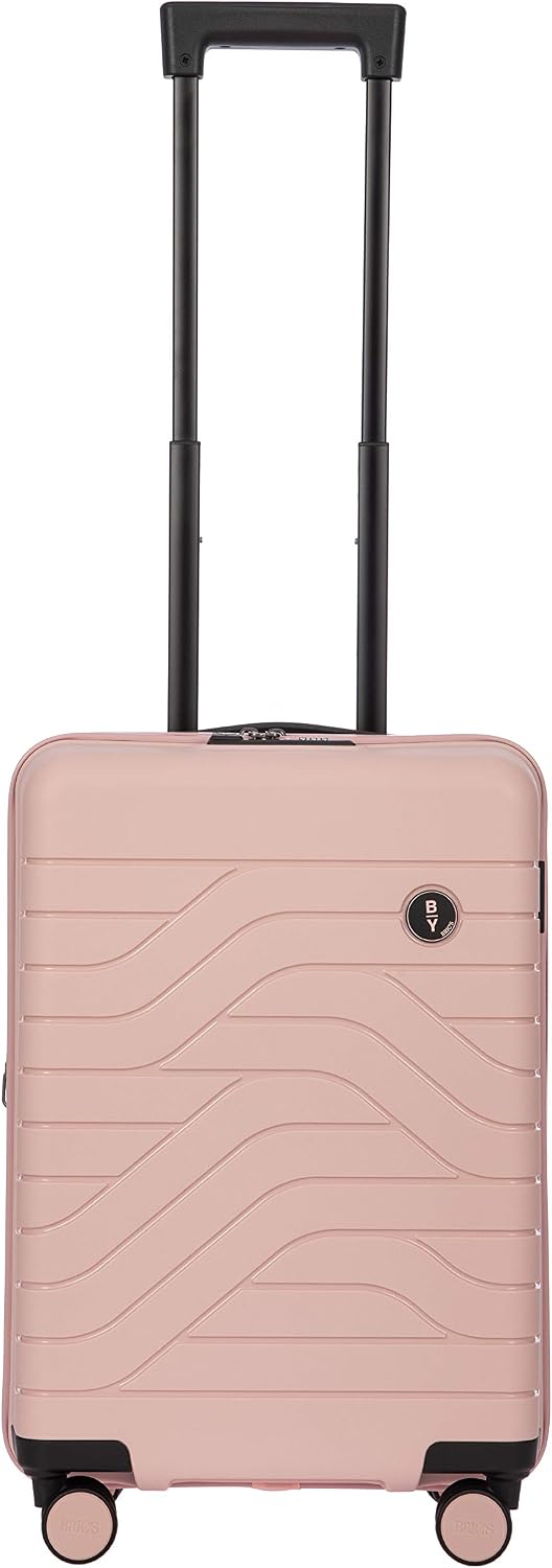 Bric's B|Y Ulisse Checked Luggage with Spinner Wheels – Expandable Lightweighted Hard Shell Suitcase, TSA Combination Lock - Removeable Wash Bag Included - 30 Inch, Mango