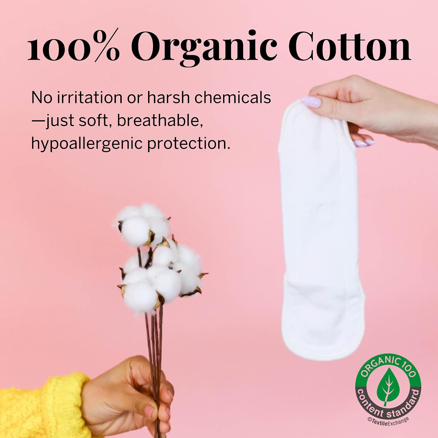 Pixie Cotton Cloth Pads for Feminine Care - 100% Organic Reusable Pads - Ranked 1 for Softest Menstrual Sanitary Napkins - Machine Washable & Includes Free Wet Bag - Menstrual Liner (Regular)