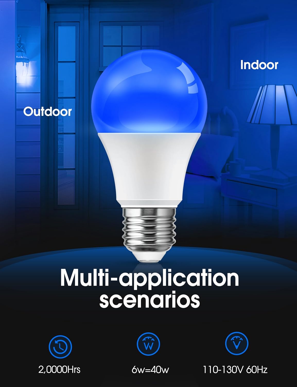 LOHAS Dusk to Dawn Sensor Light Bulbs, 40W Equivalent LED Outdoor Lighting