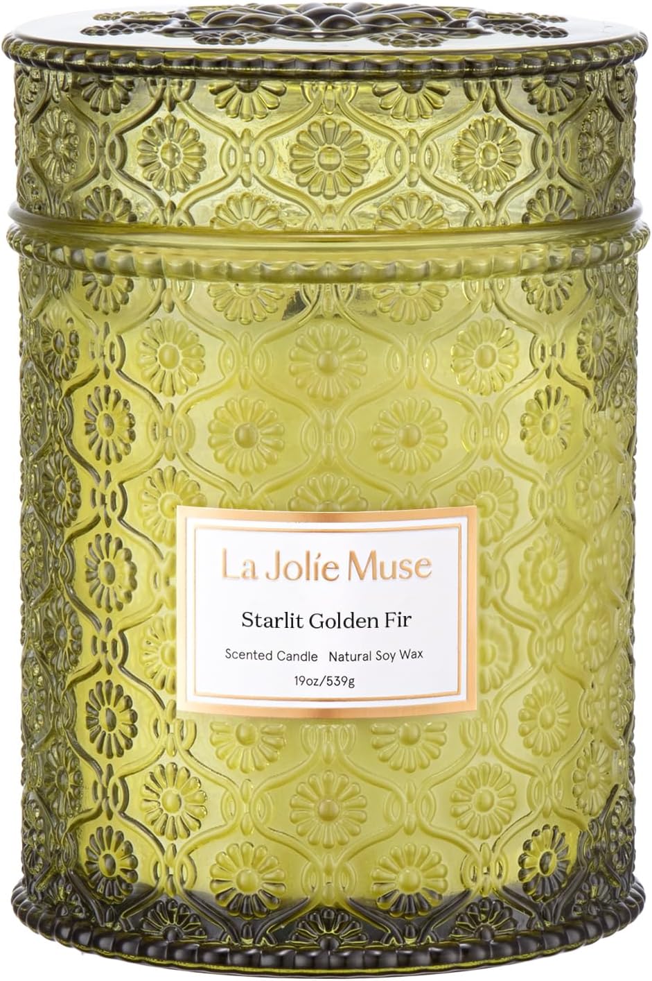 LA JOLIE MUSE Starlit Fir Pine Scented Candles for Home,19 oz Natural Soy