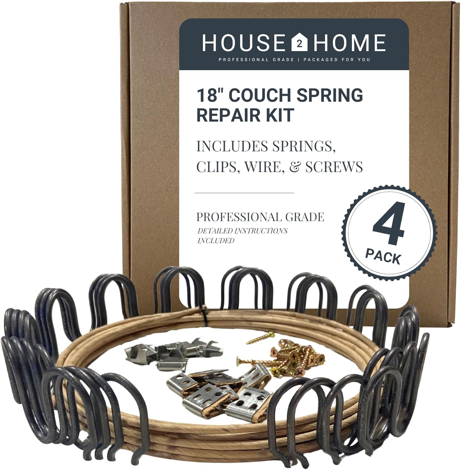 House2Home 18" Sofa Spring Repair Kit – Complete Couch Fix