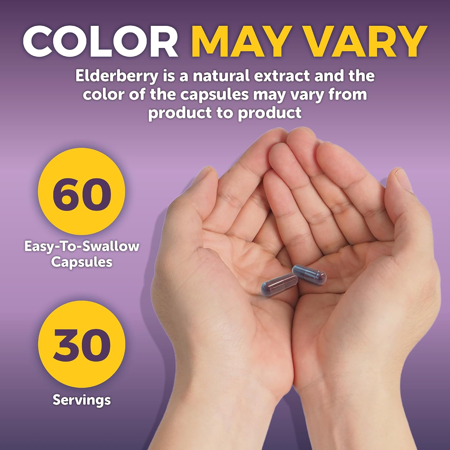 Viva Naturals Elderberry with Vitamin C and Zinc for Adults - 5 in 1 Sambucus Black Elderberry Capsules with Vitamin D3 5000 IU Immunity Supplement