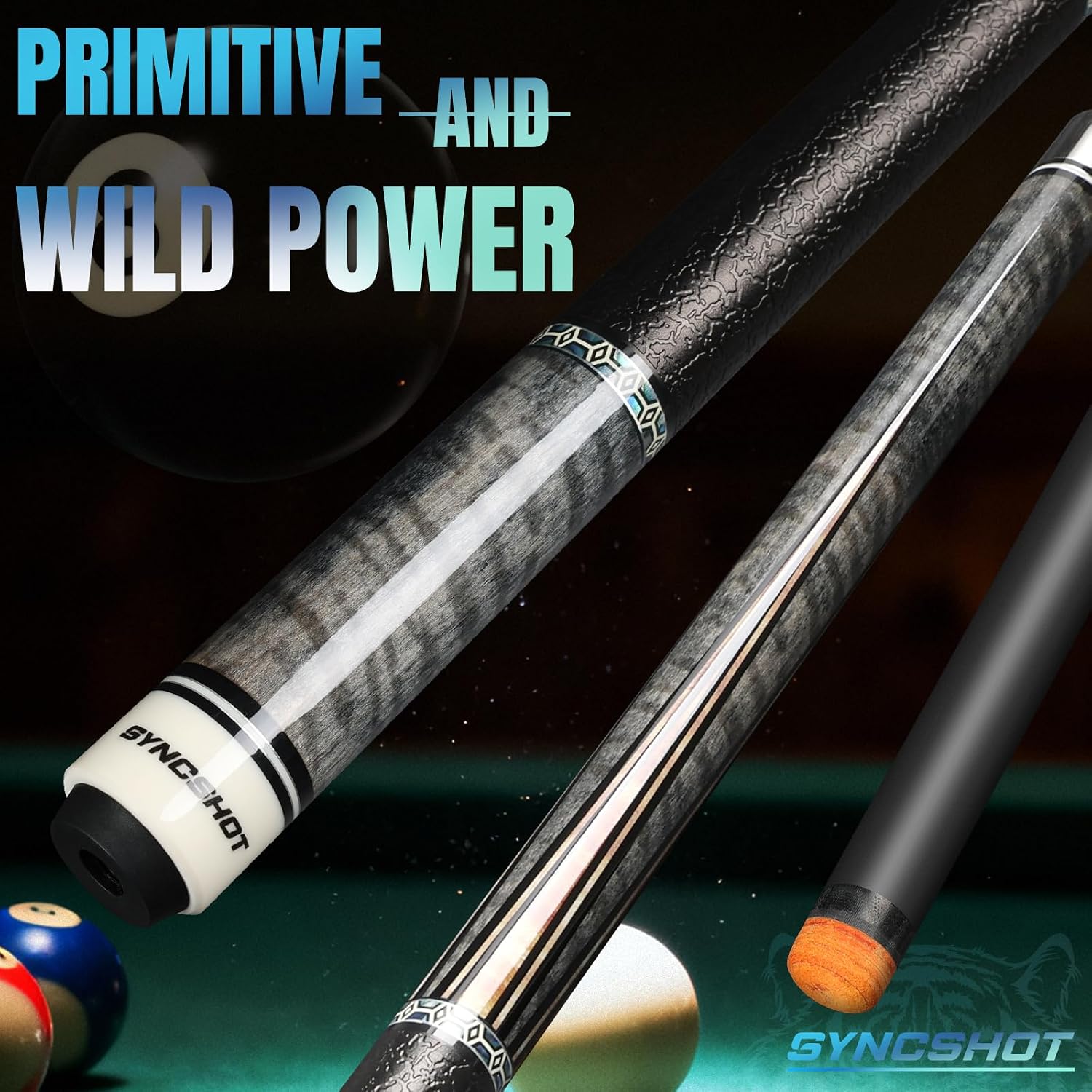 Carbon Fiber Pool Cue Stick 58" Professional Pool Sticks for Adults Full Carbon Technology Low Deflection Pool Cue Billiard Cues with 12.5mm Tip