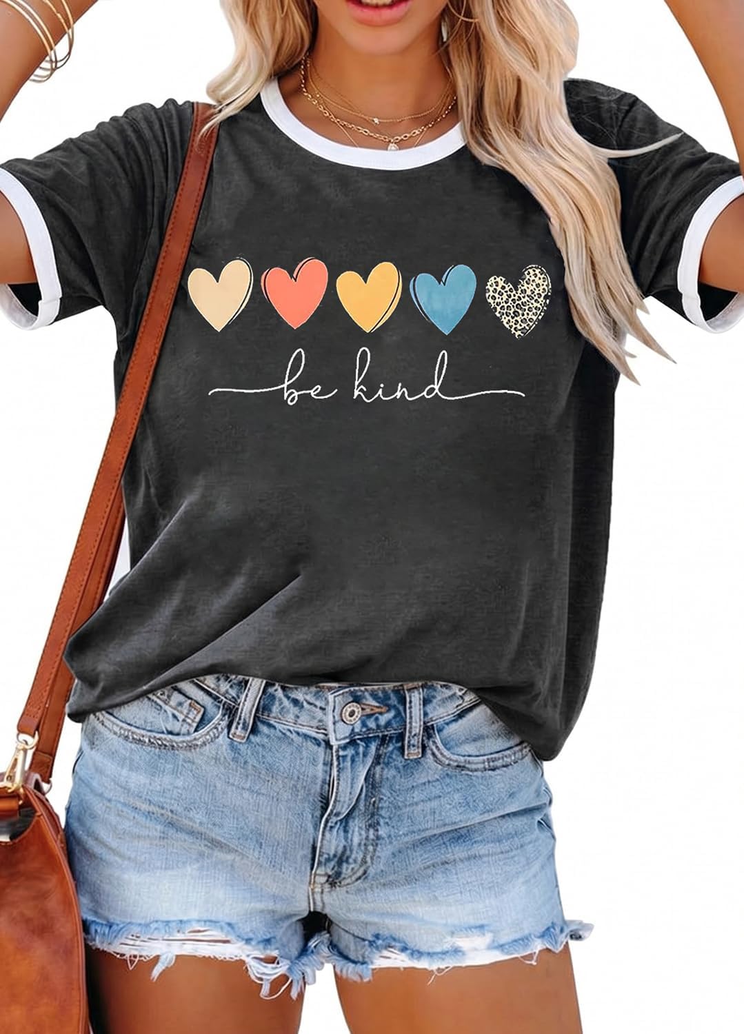 YEXIPO Graphic Tees for Women Short Sleeve Summer Tops Casual Cute T Shirts