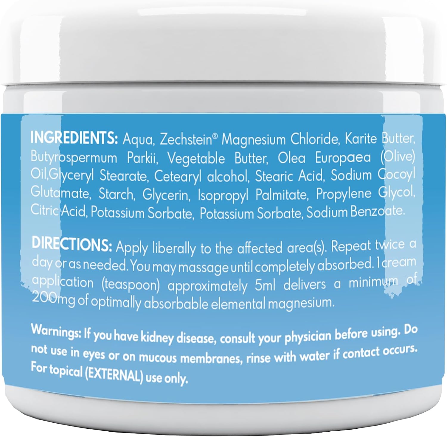 VAL Lombardi Magnesium Lotion, Nighttime Zechstein Magnesium Chloride Cream, Hydrating, Fast-Absorbing, Topical Magnesium for Feet, Legs, Arms, Chest - 4 Ounce (Pack of 1)