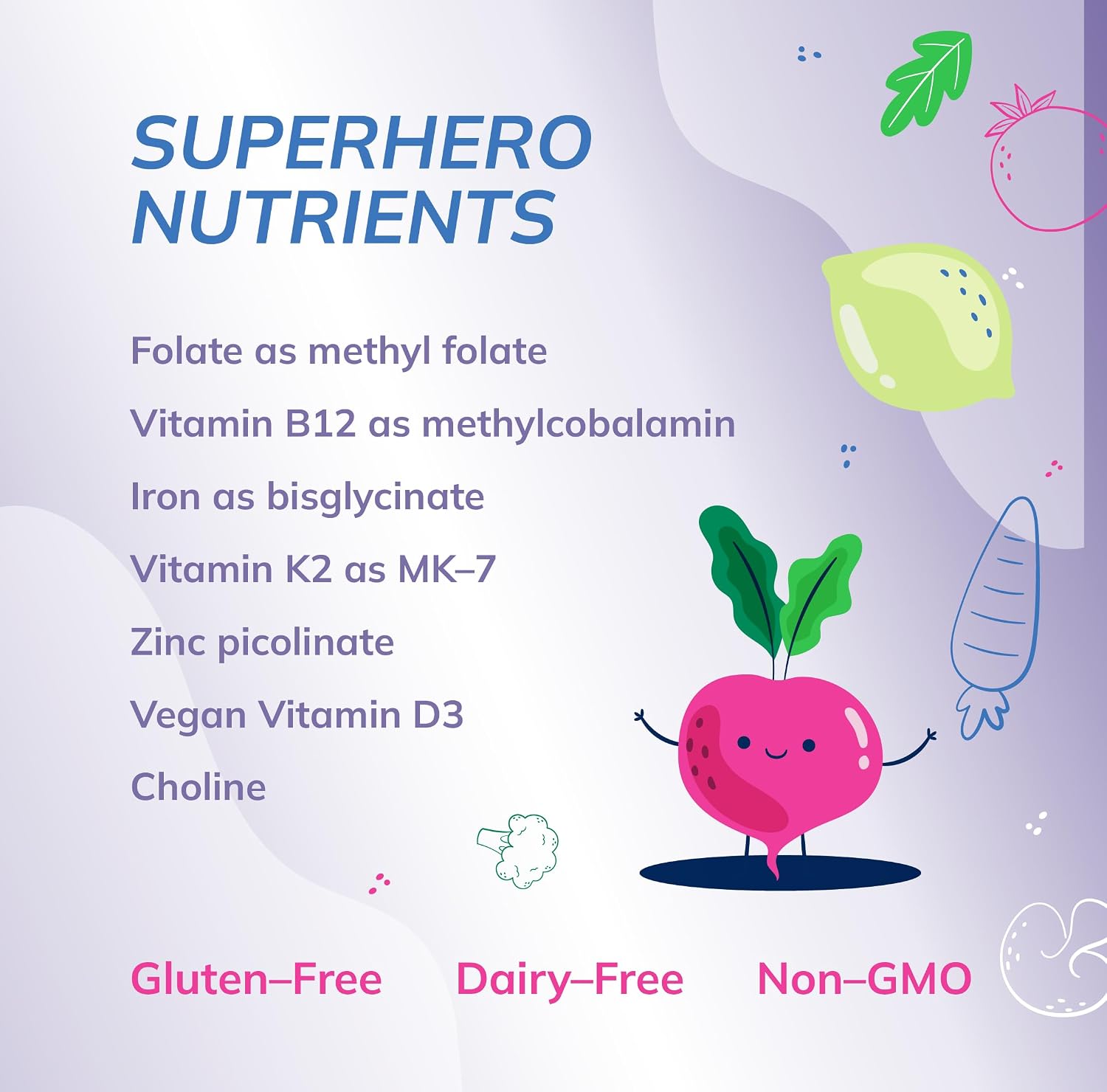 Super Mini-Multi - Children's Multivitamin Swallowable Capsules with Methyl Folate, Methyl B12 and Coenzyme B Vitamins for Growth, Focus