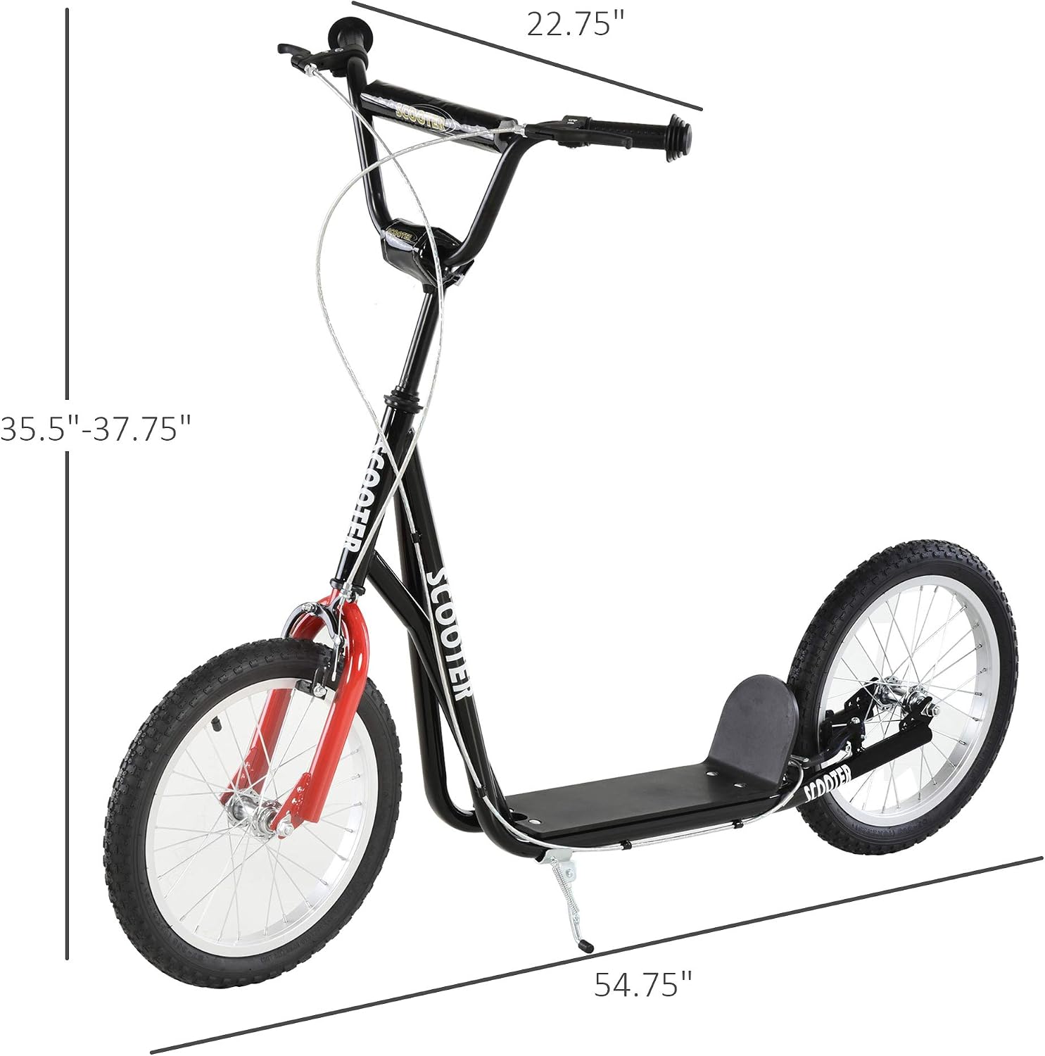 Aosom Youth Scooter Max Load 220 LBS Kids 5+
