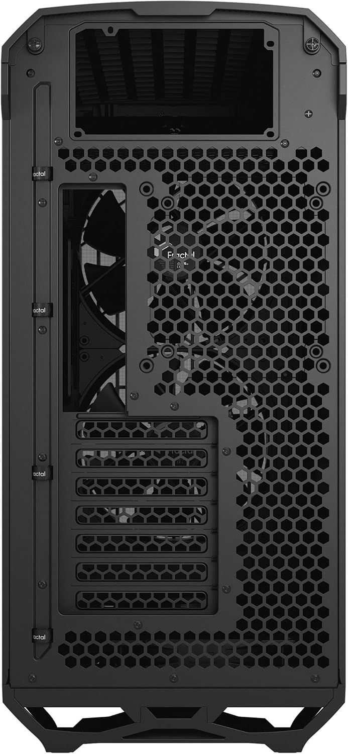 Fractal Design Torrent Black - Light Tint Tempered Glass Side Panel - Open Grille for Maximum air Intake - Two 180mm PWM and Three 140mm Fans