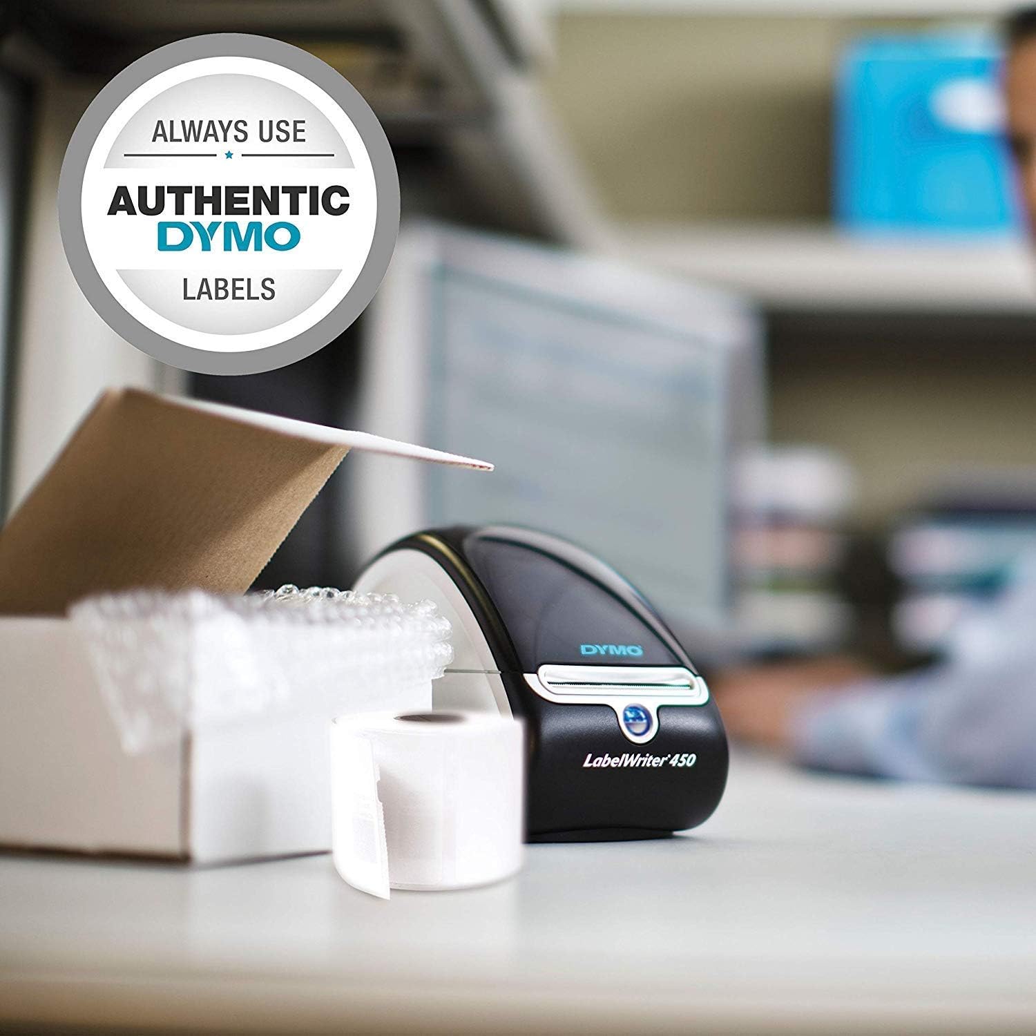 DYM1752265 - Dymo LabelWriter 450 Turbo Direct Thermal Printer - Monochrome - Label Print (Renewed)